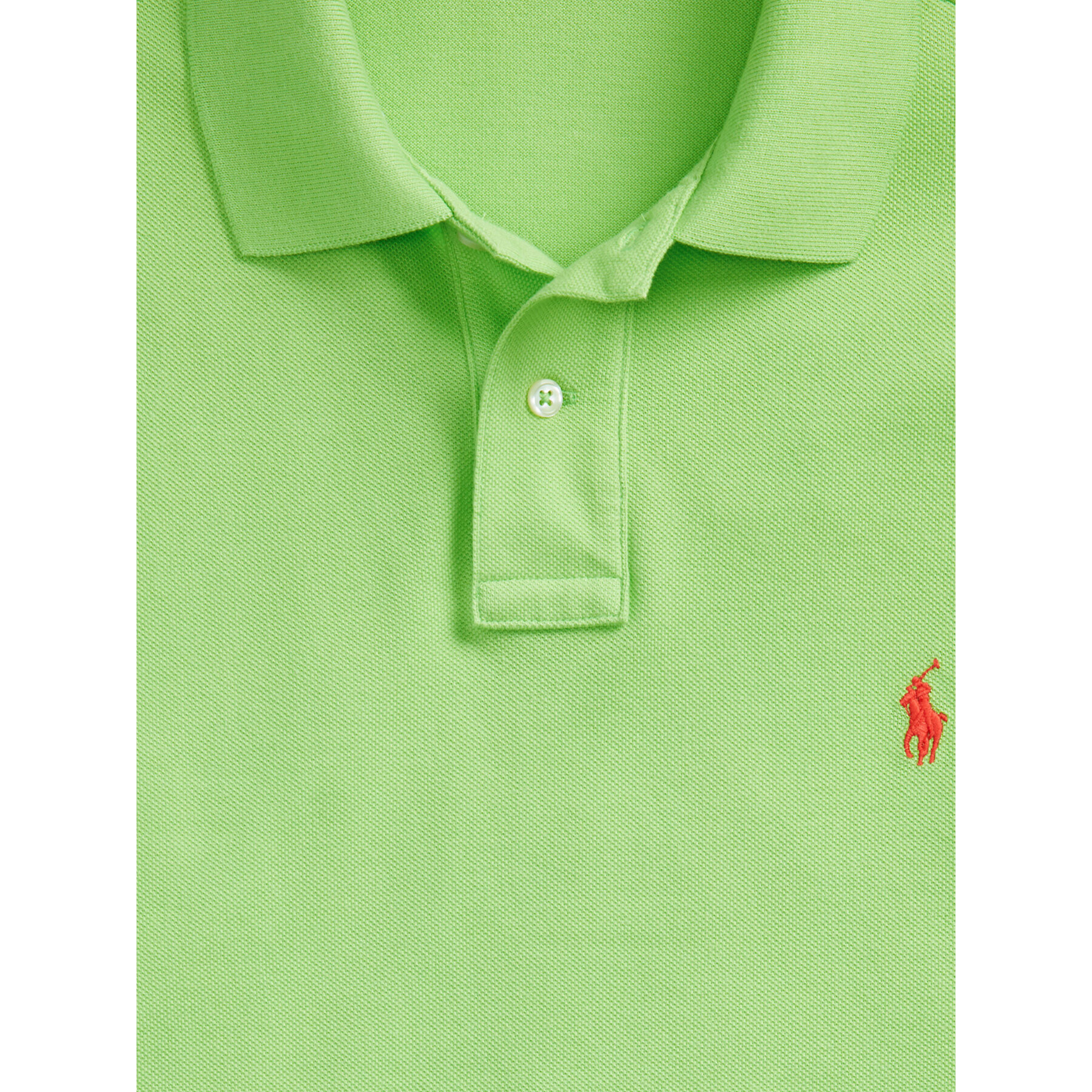 Polo Ralph Lauren Тениска с яка и копчета 710795080021 Зелен Slim Fit - Pepit.bg