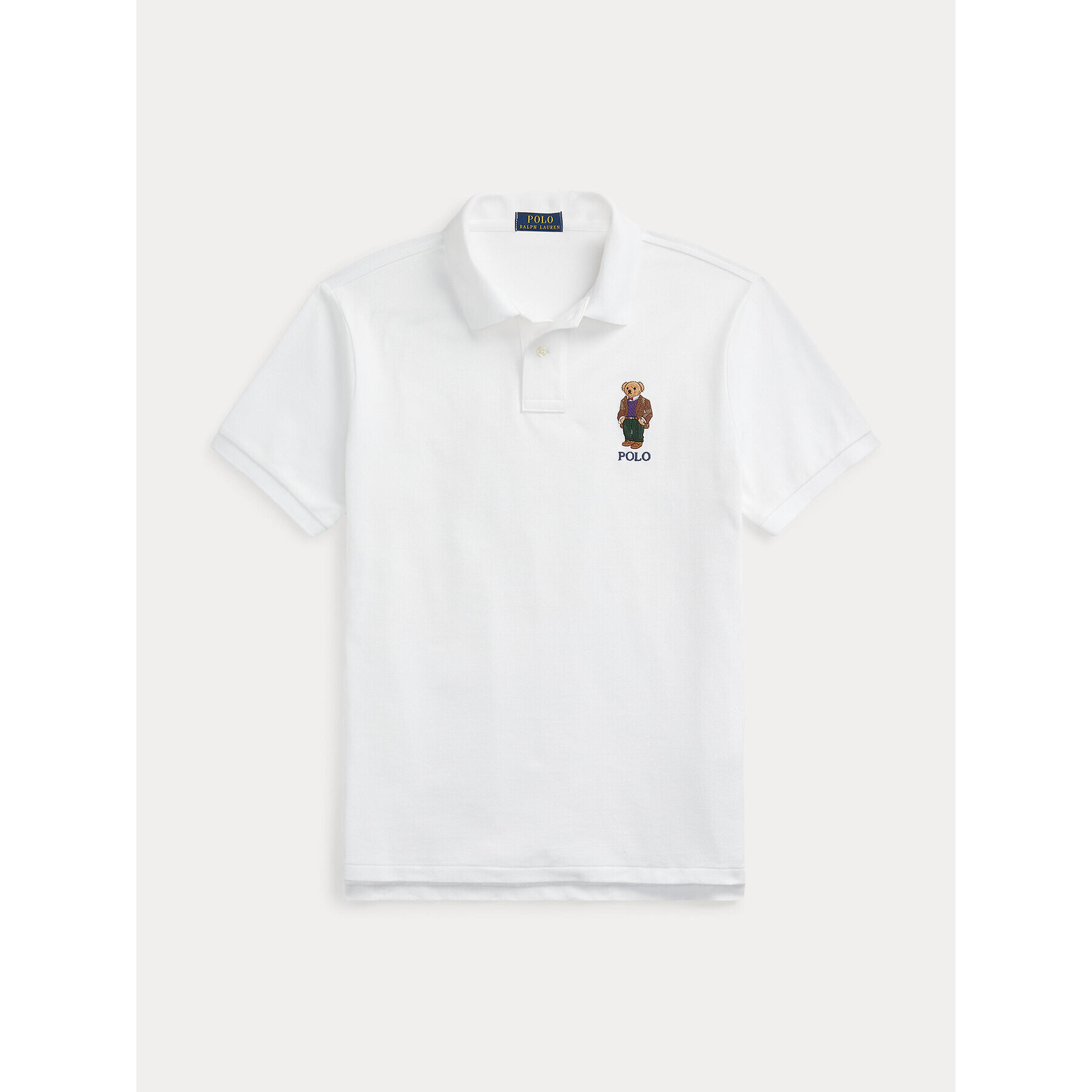 Polo Ralph Lauren Тениска с яка и копчета 710853312021 Бял Slim Fit - Pepit.bg