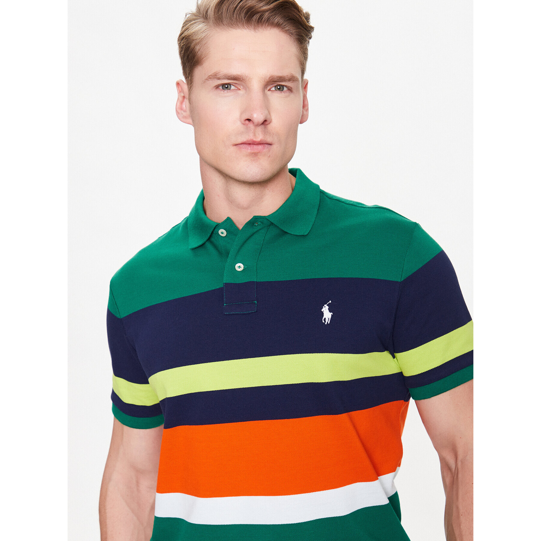 Polo Ralph Lauren Тениска с яка и копчета 710890053002 Цветен Slim Fit - Pepit.bg