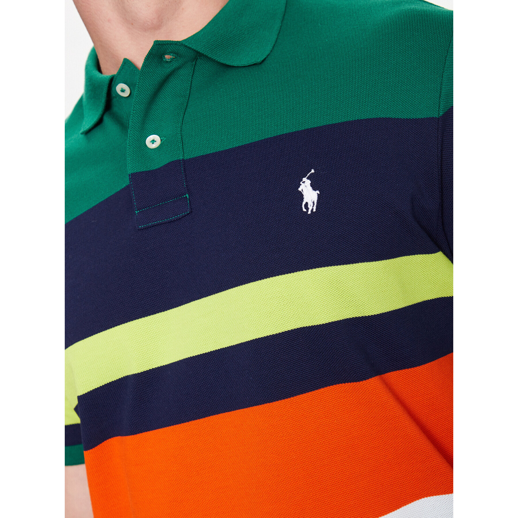 Polo Ralph Lauren Тениска с яка и копчета 710890053002 Цветен Slim Fit - Pepit.bg