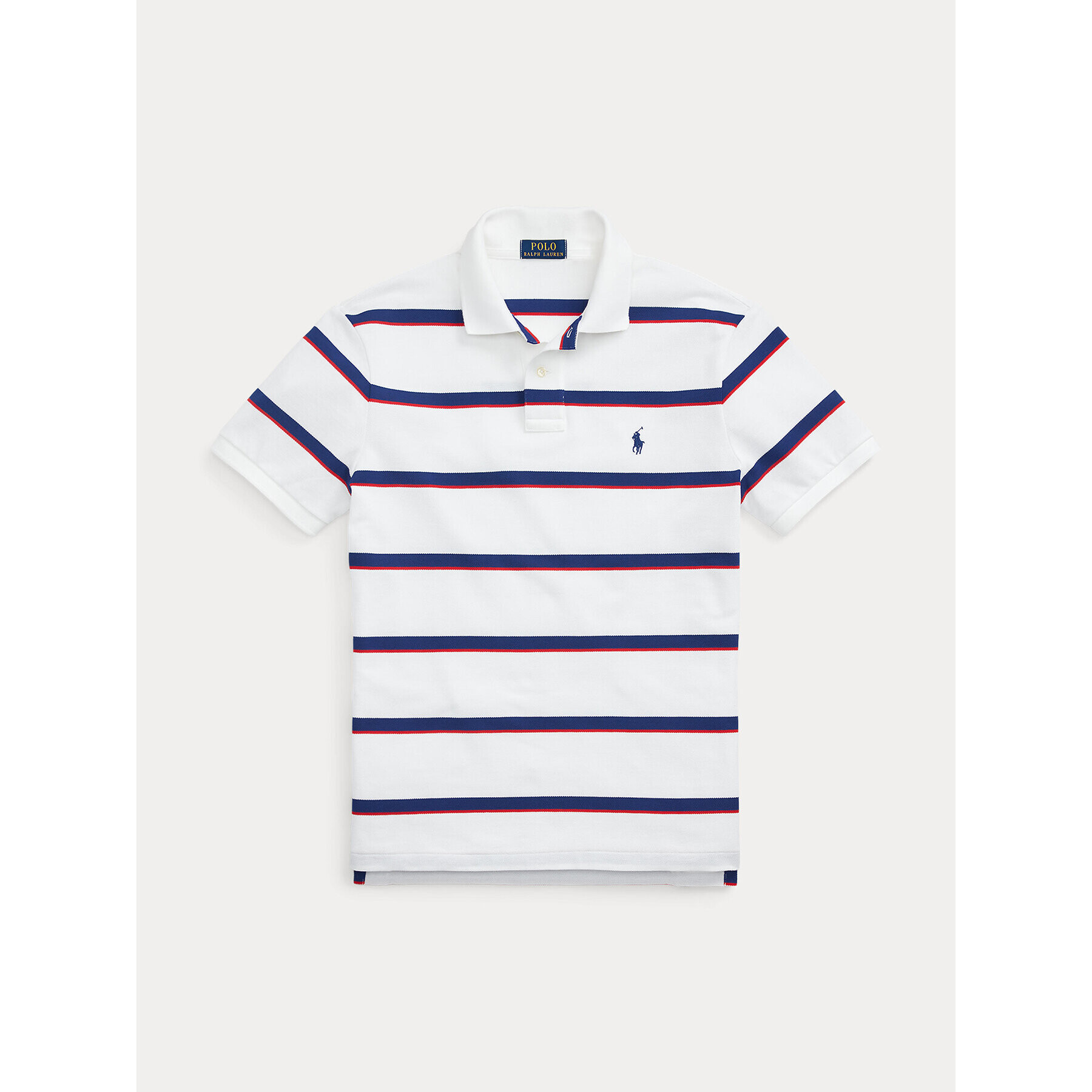 Polo Ralph Lauren Тениска с яка и копчета 710910521001 Бял Custom Slim Fit - Pepit.bg