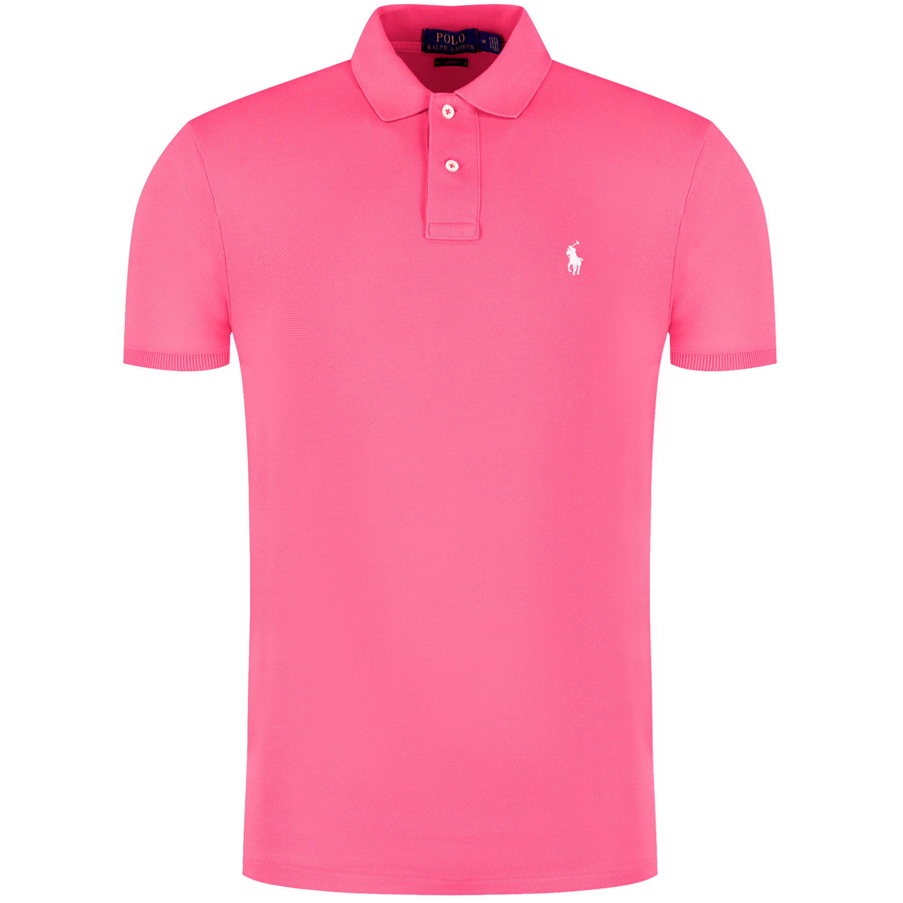 Polo Ralph Lauren Тениска с яка и копчета Core Replen 710795080 Розов Slim Fit - Pepit.bg