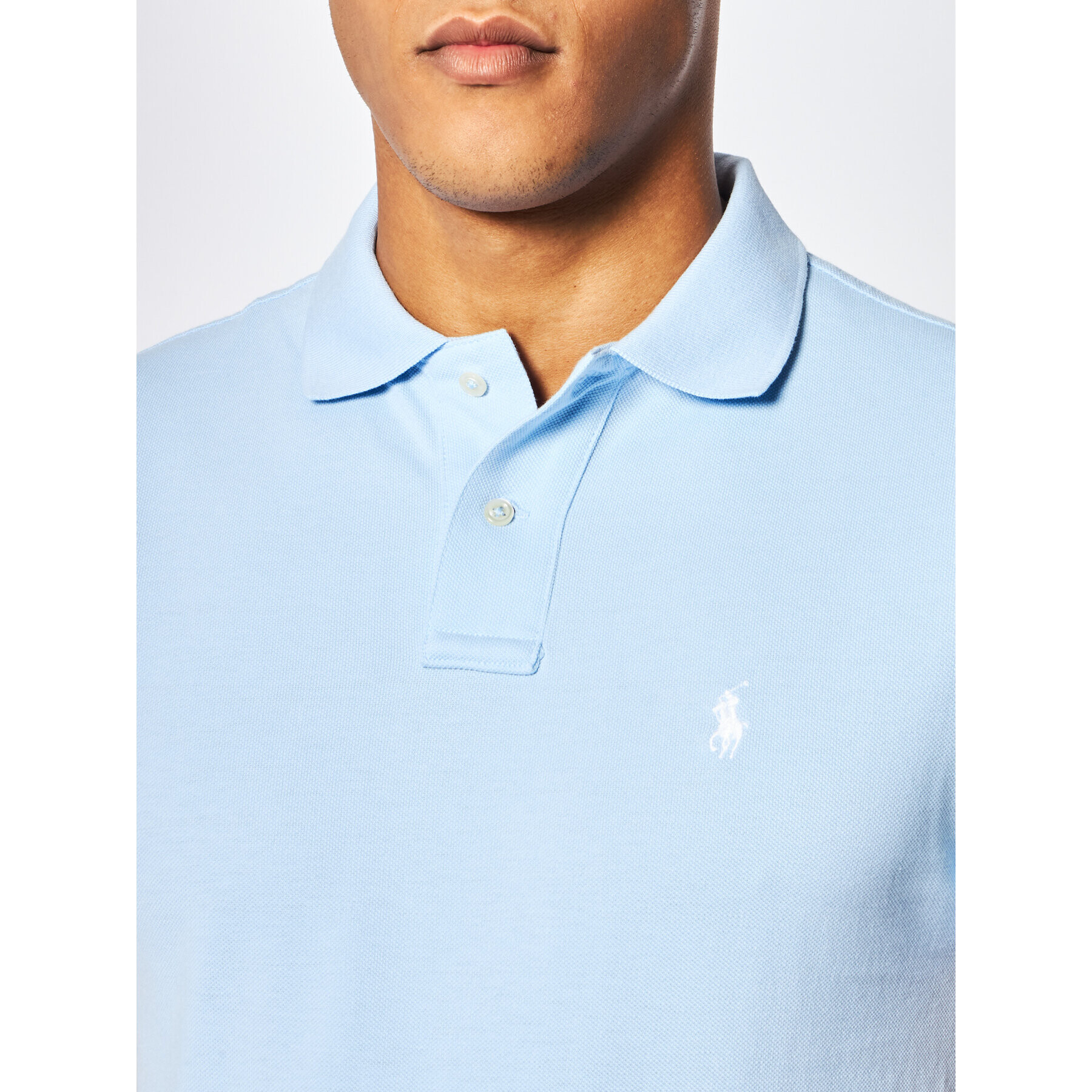 Polo Ralph Lauren Тениска с яка и копчета Core Replen 710795080 Син Slim Fit - Pepit.bg