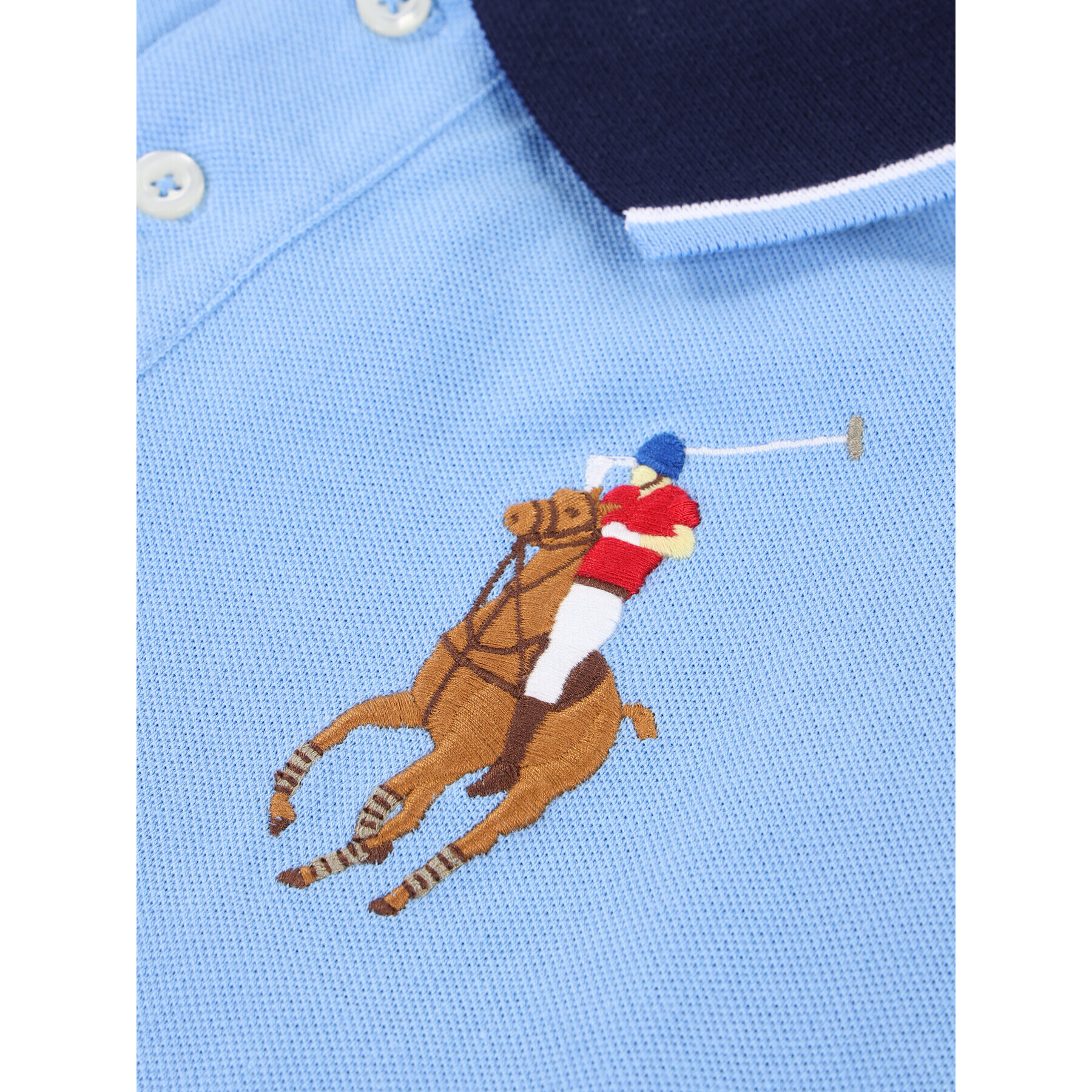 Polo Ralph Lauren Тениска с яка и копчета Spring II 323786337 Син Regular Fit - Pepit.bg