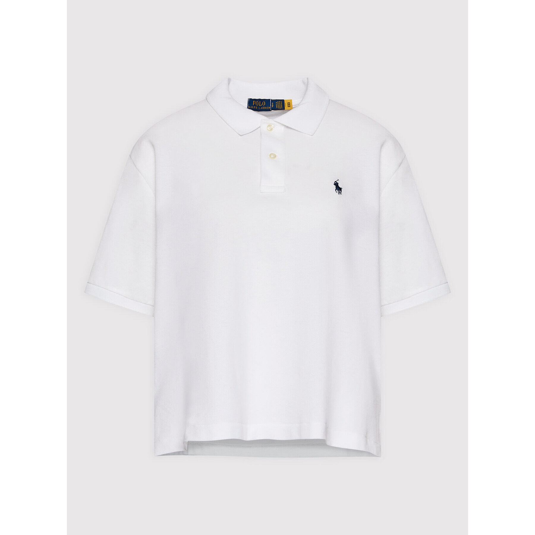 Polo Ralph Lauren Тениска с яка и копчета 211863280002 Бял Relaxed Fit - Pepit.bg