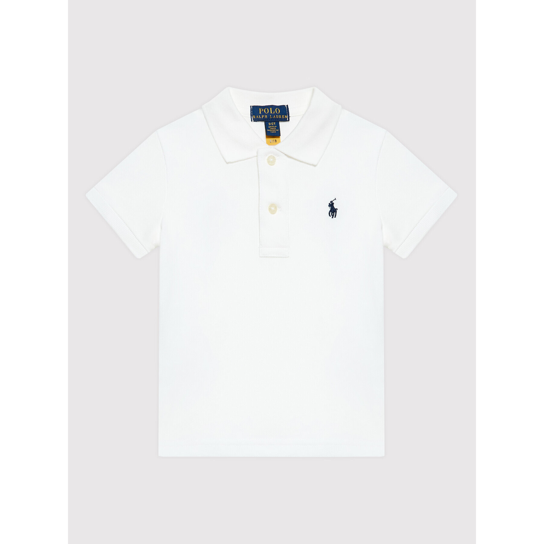 Polo Ralph Lauren Тениска с яка и копчета 312811484004 Бял Regular Fit - Pepit.bg