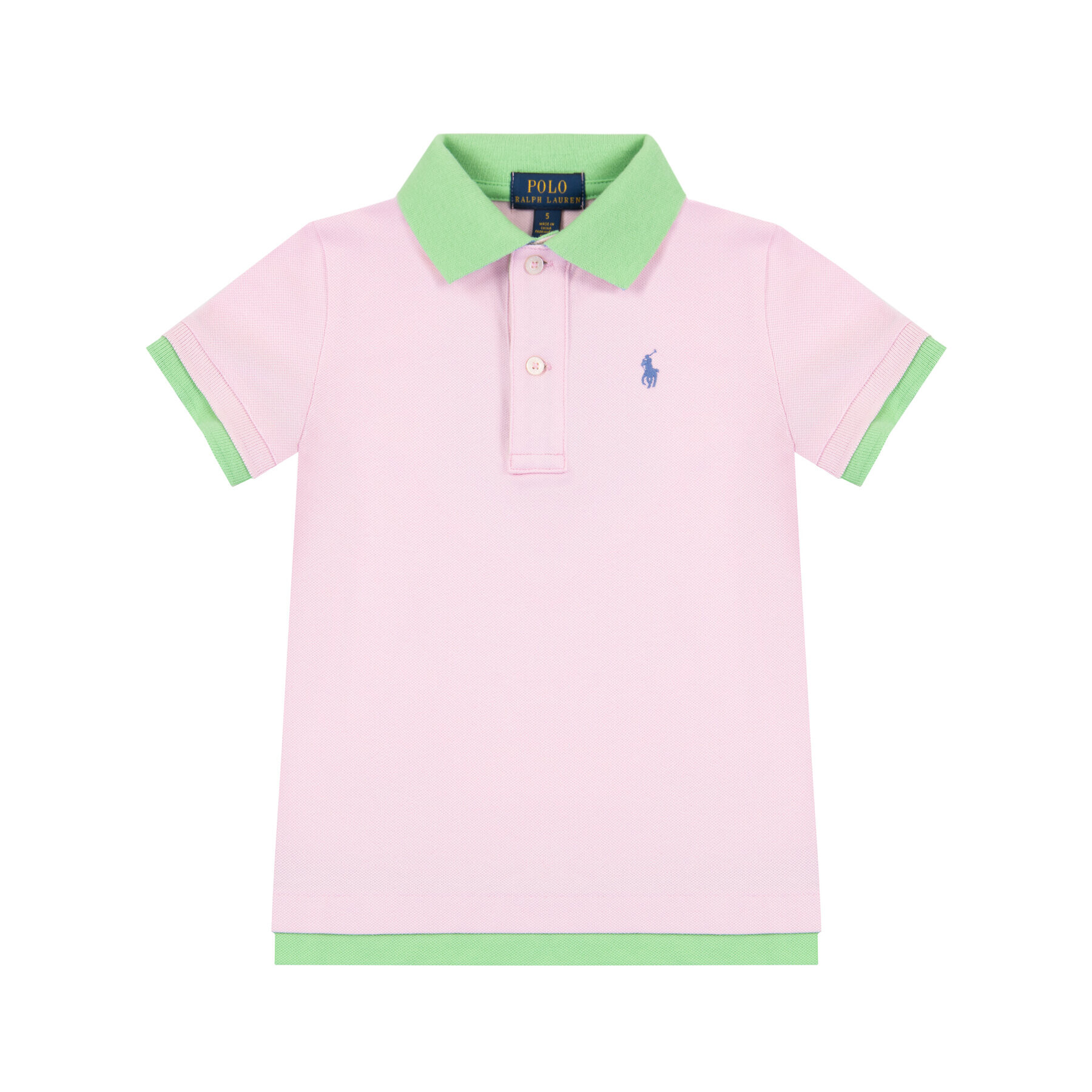 Polo Ralph Lauren Тениска с яка и копчета 313793937 Розов Regular Fit - Pepit.bg