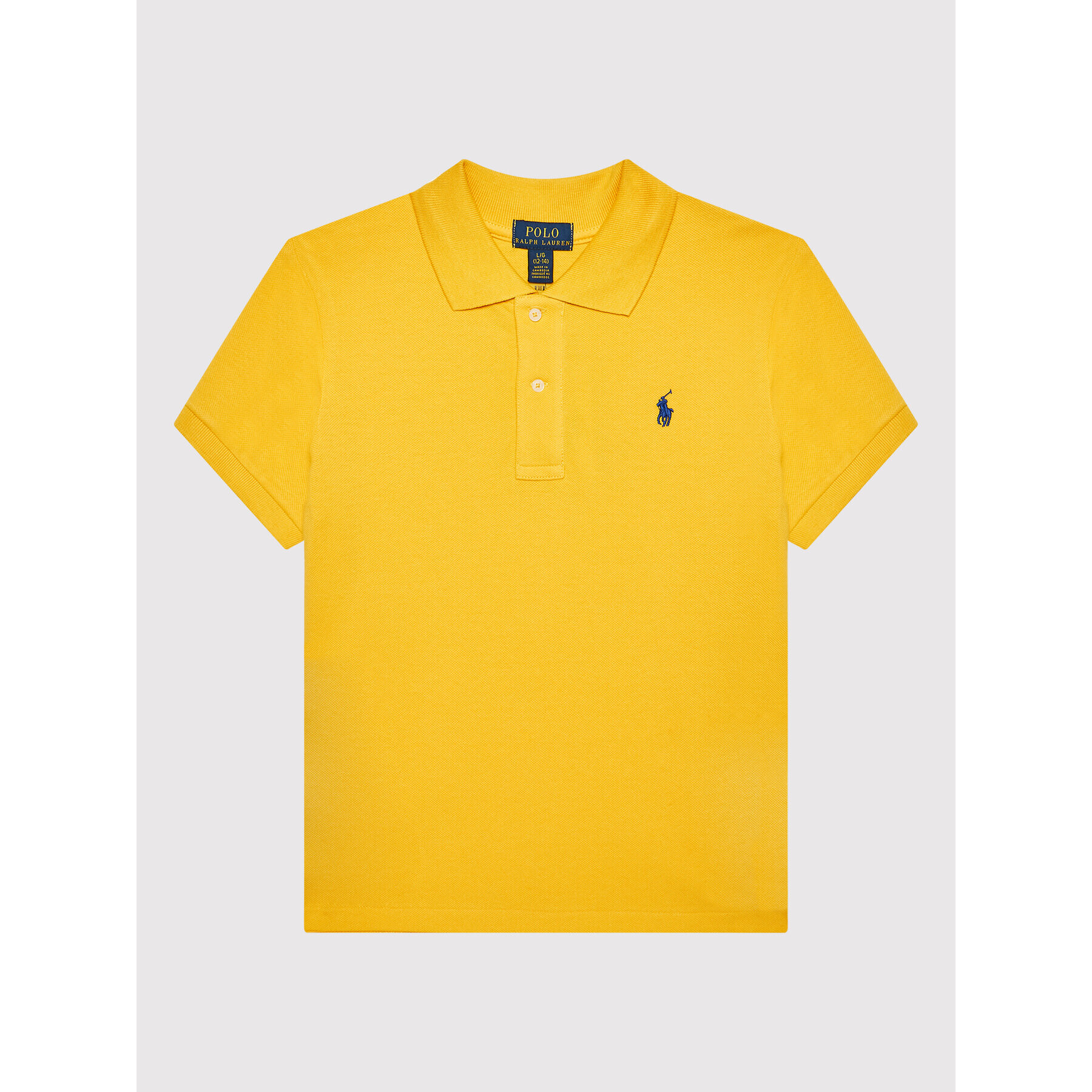 Polo Ralph Lauren Тениска с яка и копчета 313844232015 Жълт Regular Fit - Pepit.bg