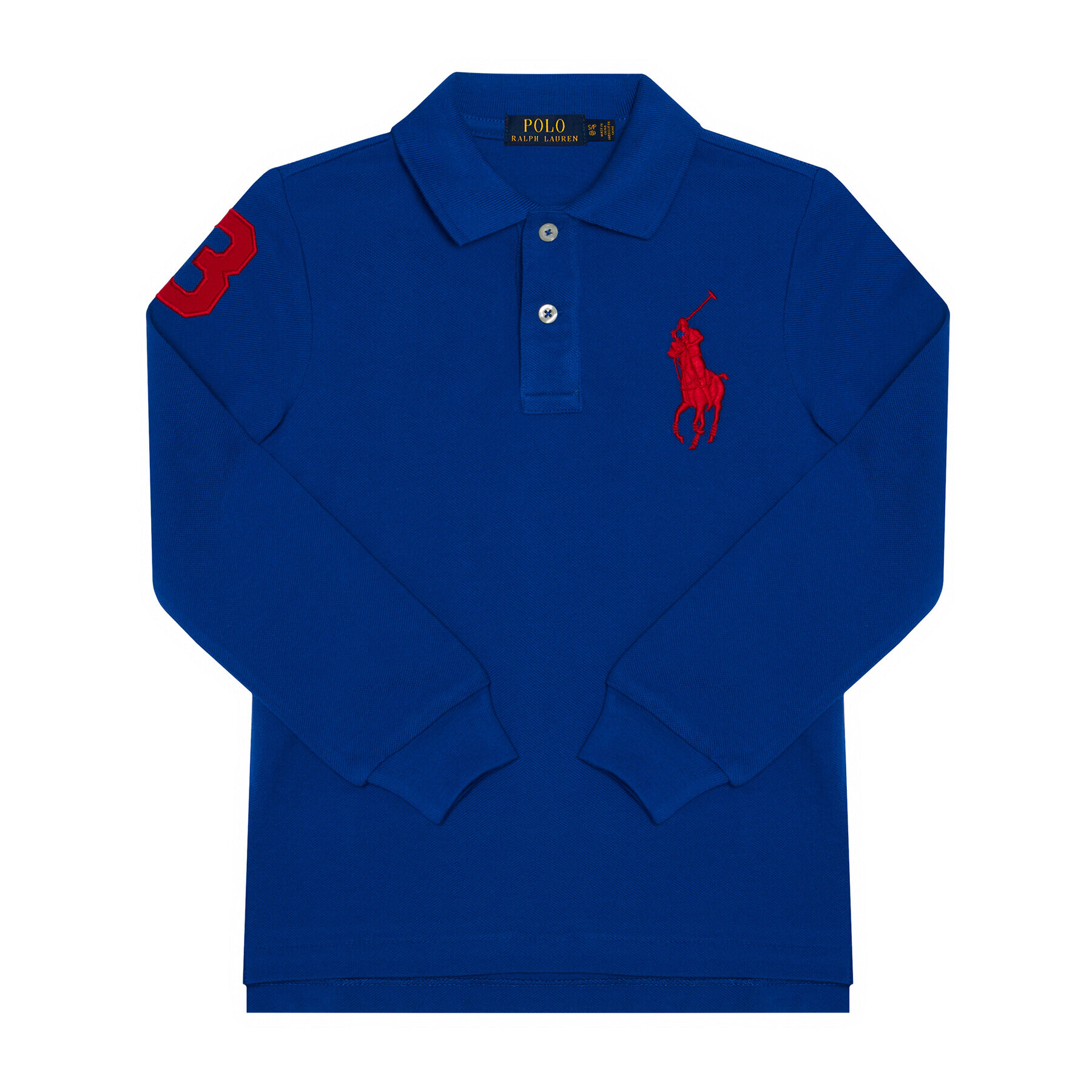 Polo Ralph Lauren Тениска с яка и копчета 321703636026 Тъмносин Regular Fit - Pepit.bg