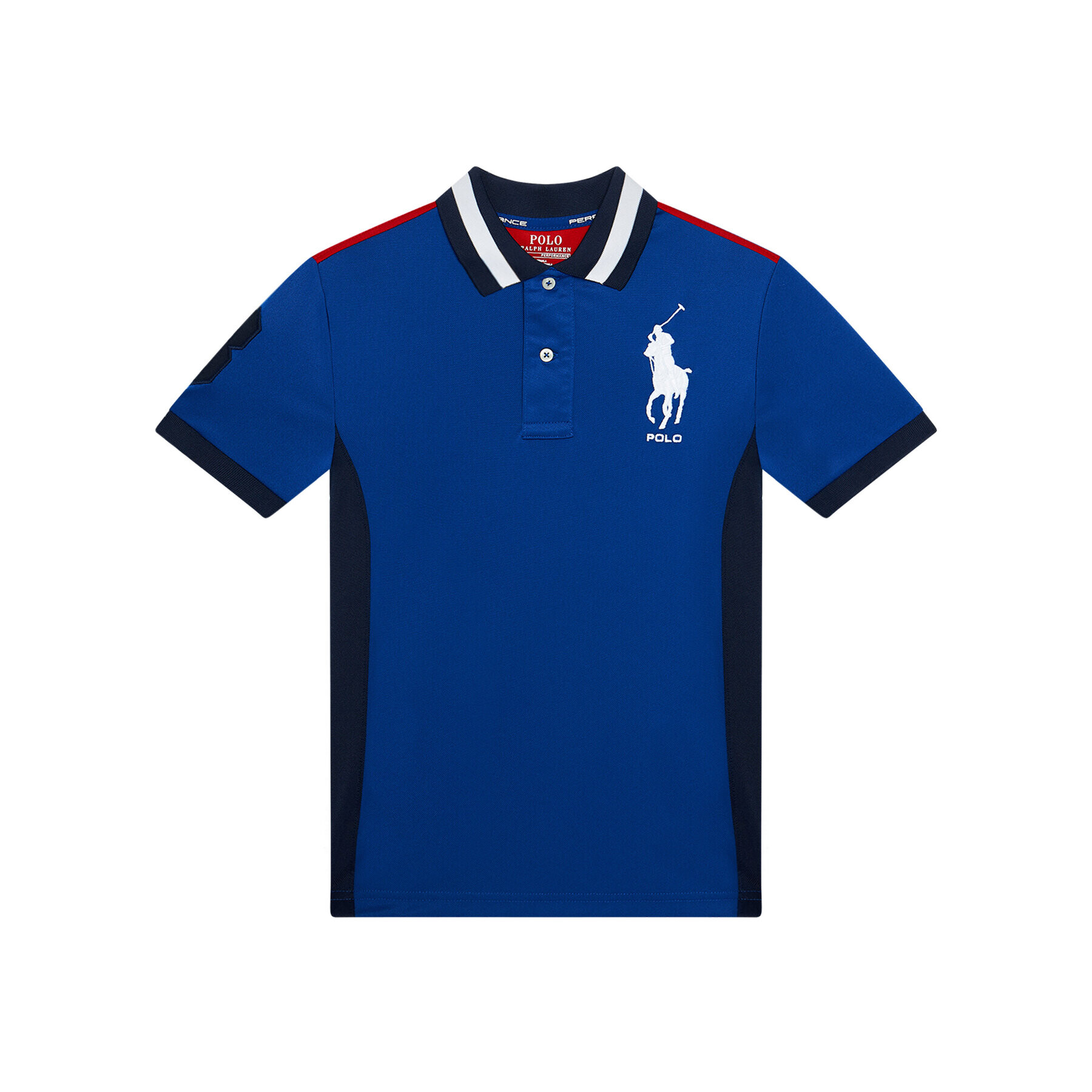 Polo Ralph Lauren Тениска с яка и копчета 323835453004 Син Regular Fit - Pepit.bg