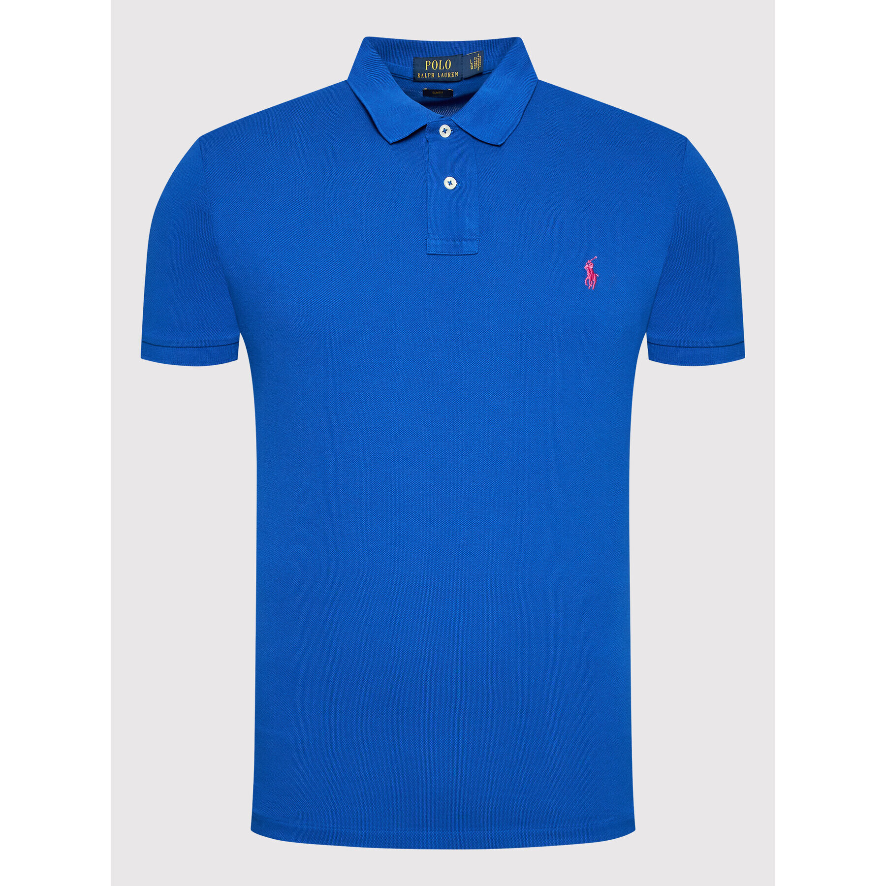 Polo Ralph Lauren Тениска с яка и копчета 710536856321 Син Slim Fit - Pepit.bg