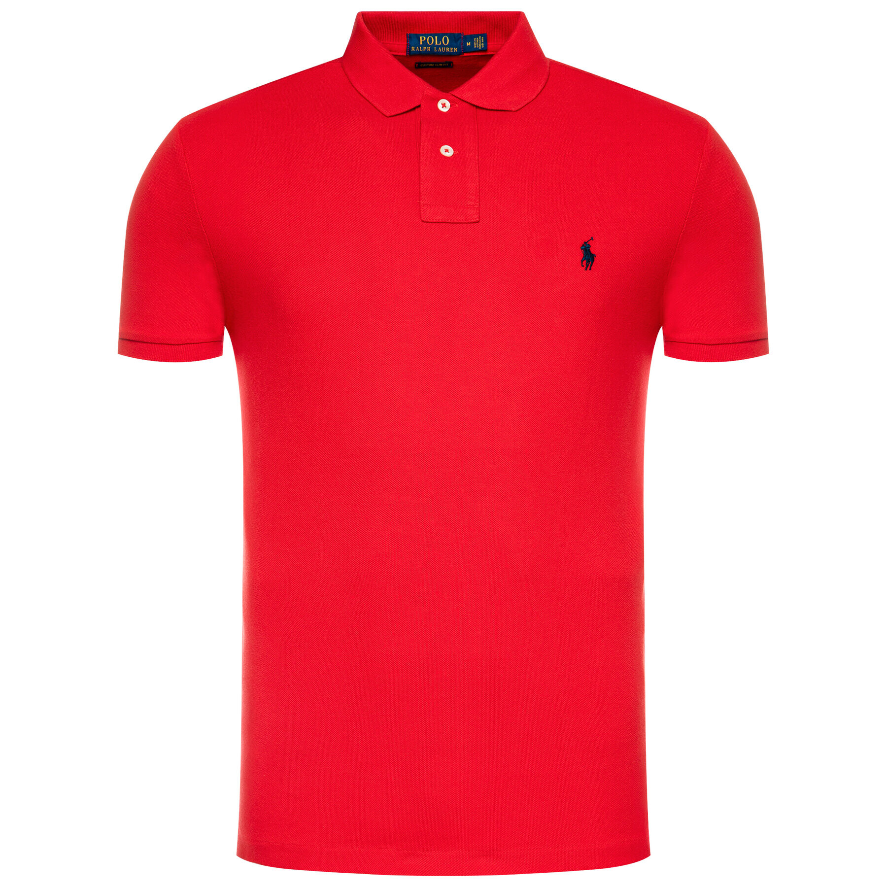 Polo Ralph Lauren Тениска с яка и копчета Core Replen 710666998 Червен Custom Slim Fit - Pepit.bg