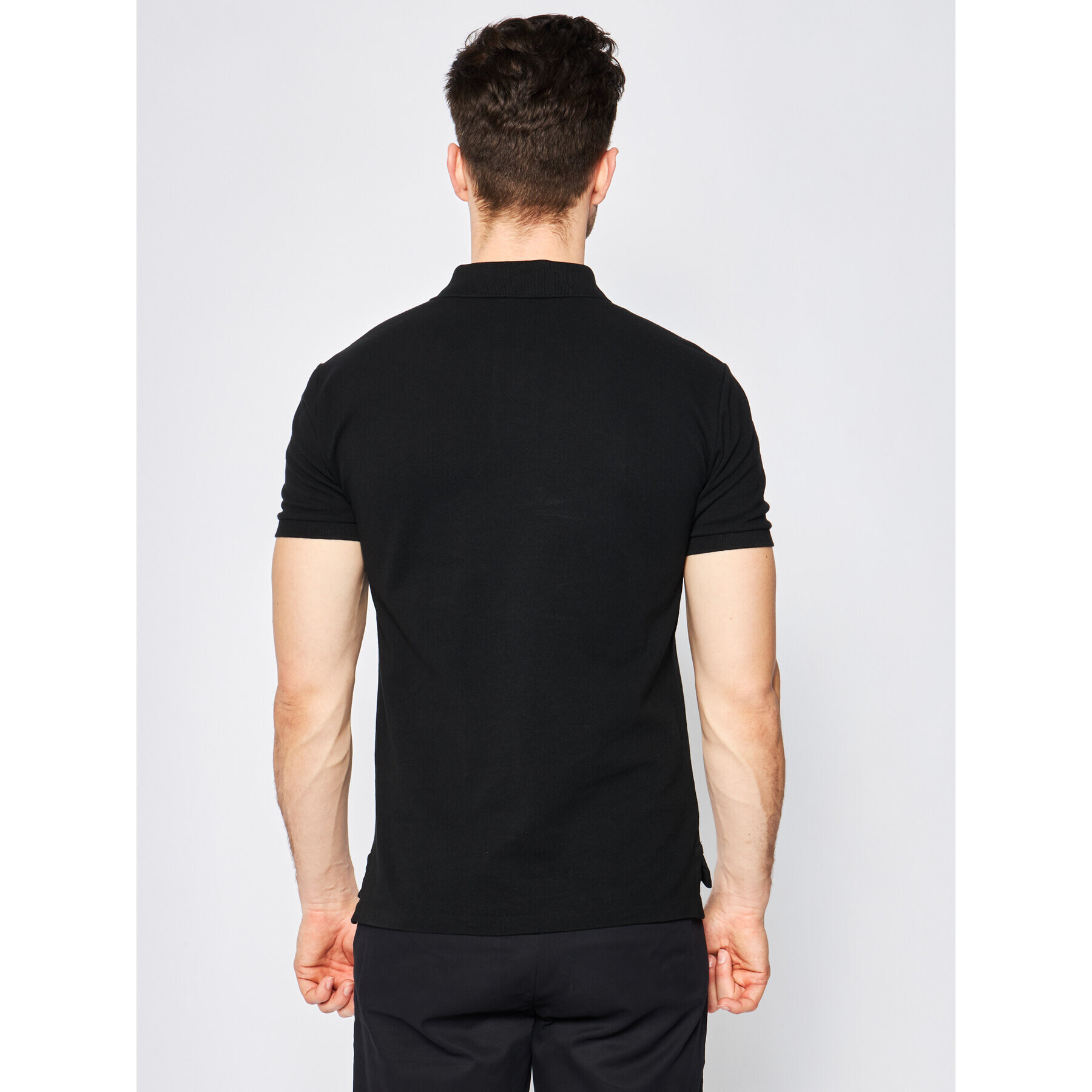 Polo Ralph Lauren Тениска с яка и копчета Core Replen 710795080 Черен Slim Fit - Pepit.bg