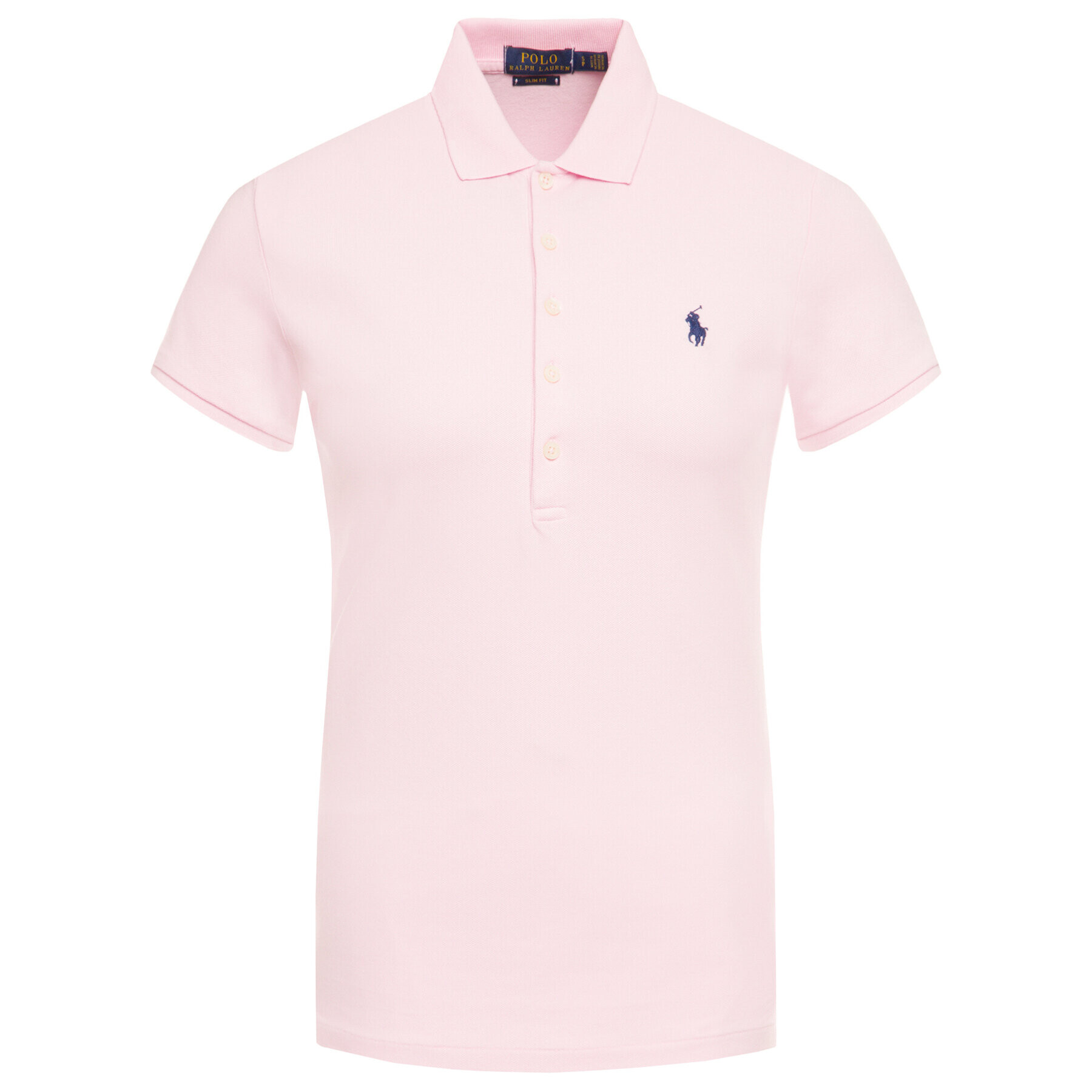 Polo Ralph Lauren Тениска с яка и копчета Julie 211505654112 Розов Slim Fit - Pepit.bg