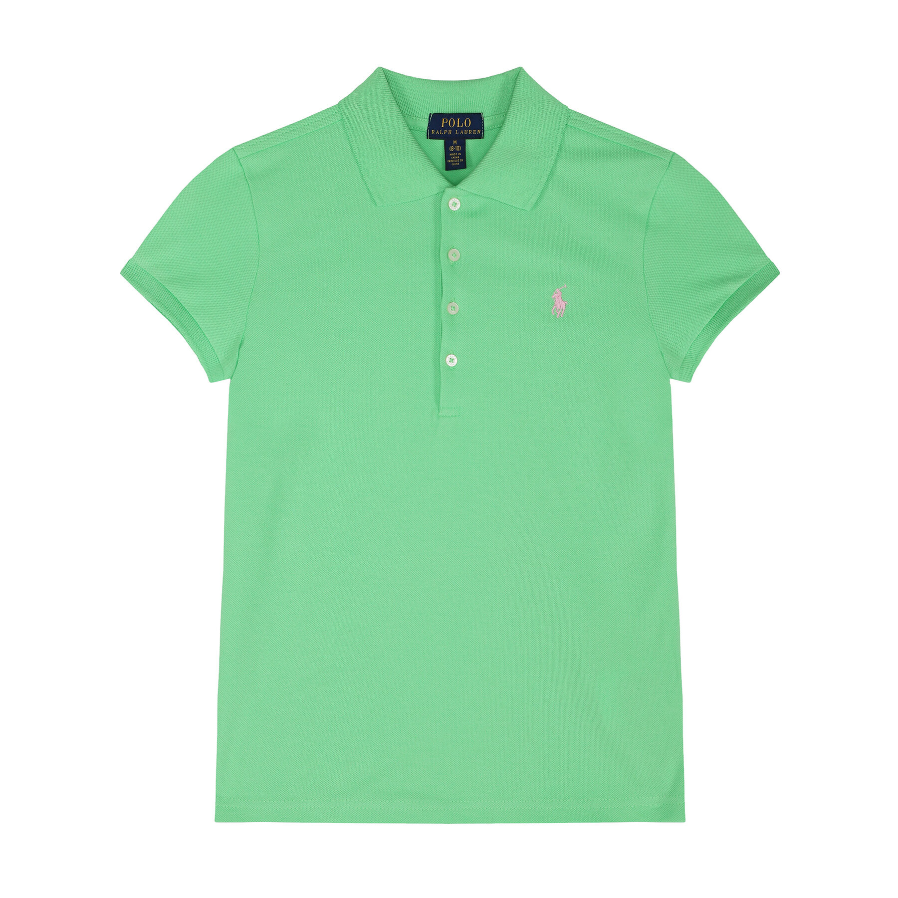 Polo Ralph Lauren Тениска с яка и копчета Spring I 313698589 Зелен Regular Fit - Pepit.bg