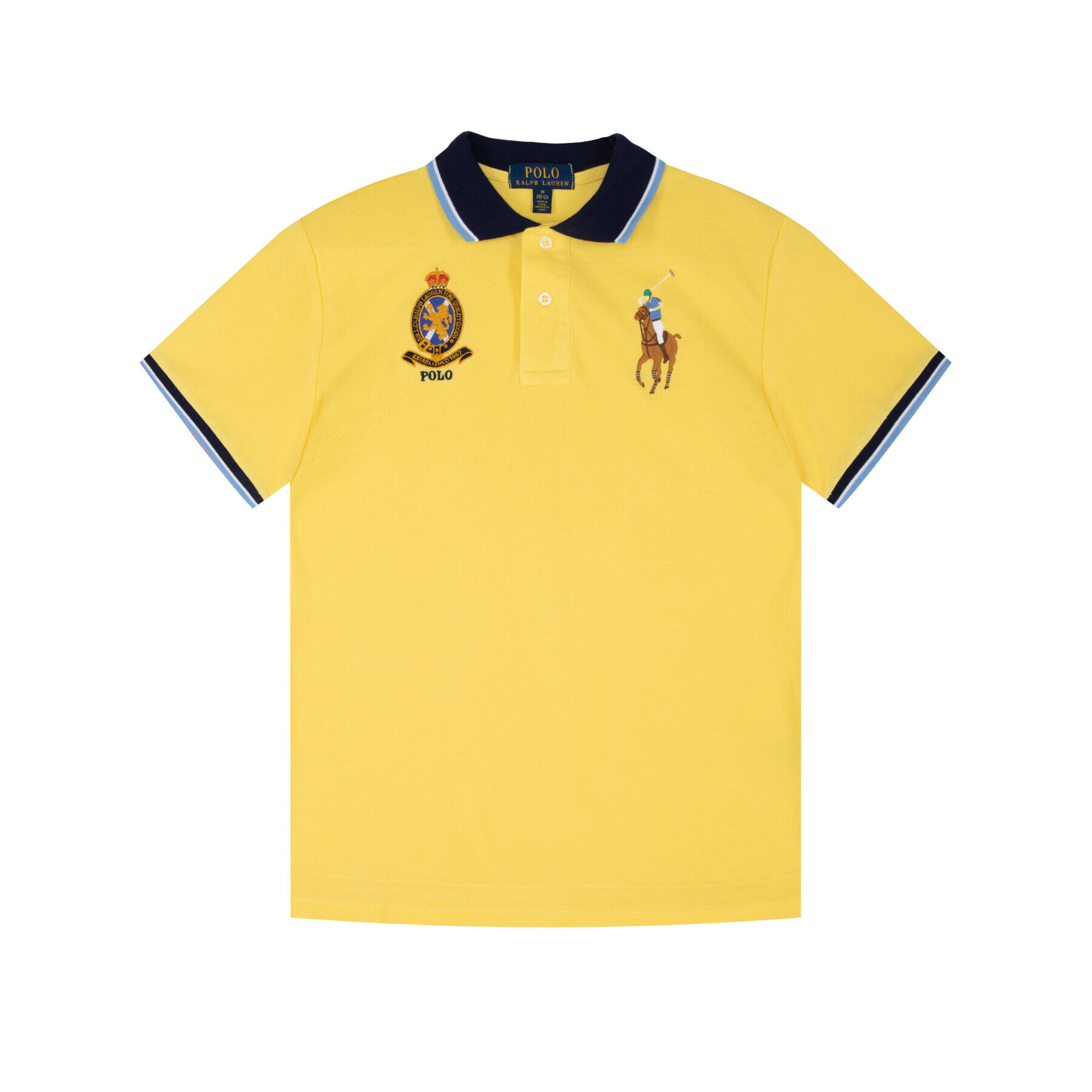 Polo Ralph Lauren Тениска с яка и копчета Spring II 323786337 Жълт Regular Fit - Pepit.bg