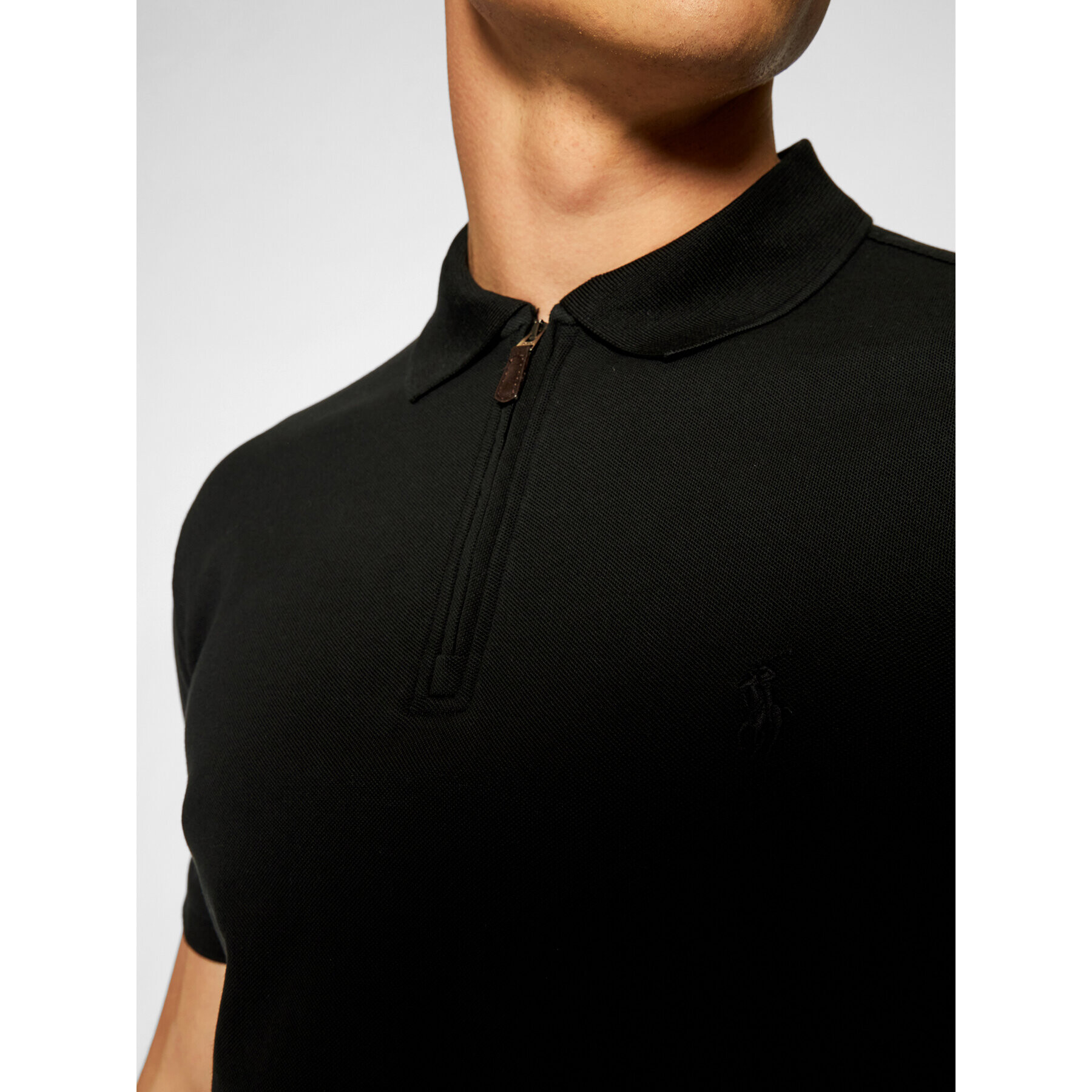 Polo Ralph Lauren Тениска с яка и копчета Ssl 710737087005 Черен Slim Fit - Pepit.bg