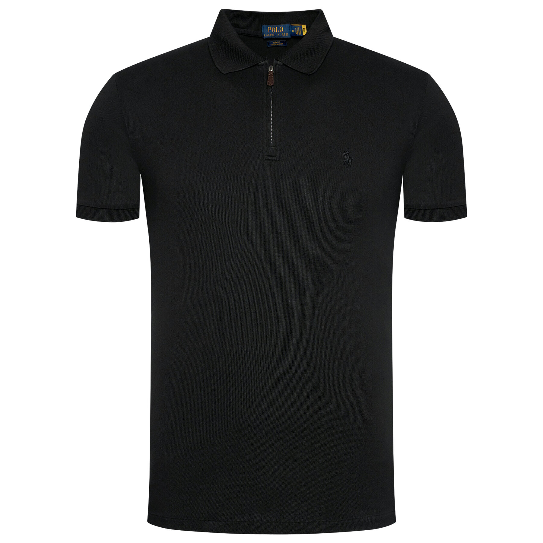 Polo Ralph Lauren Тениска с яка и копчета Ssl 710737087005 Черен Slim Fit - Pepit.bg