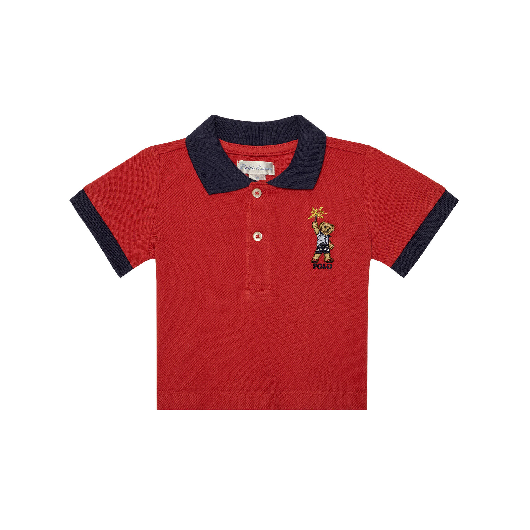 Polo Ralph Lauren Тениска с яка и копчета Summer I 320785964001 Червен Regular Fit - Pepit.bg