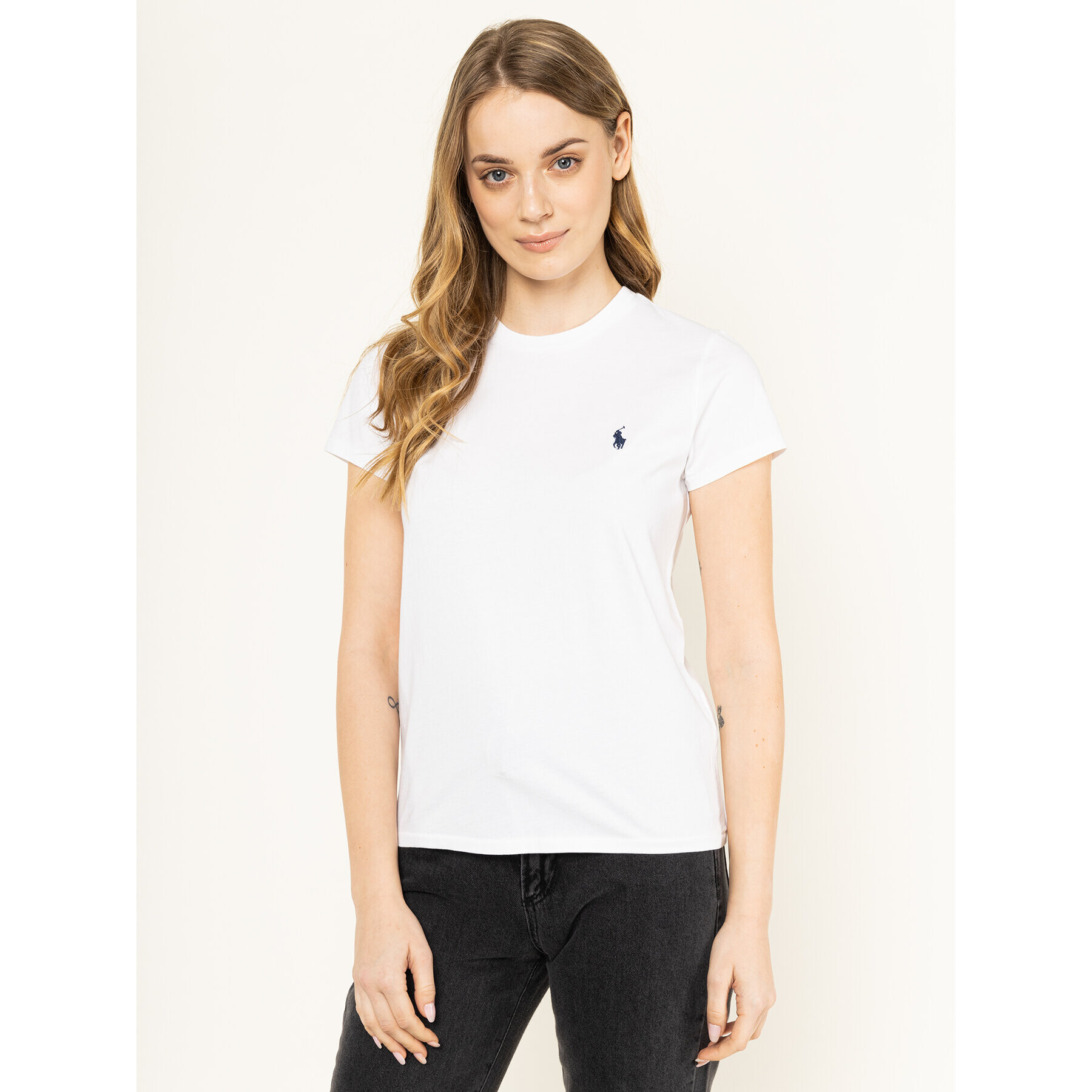 Polo Ralph Lauren Тишърт 211734144 Бял Regular Fit - Pepit.bg