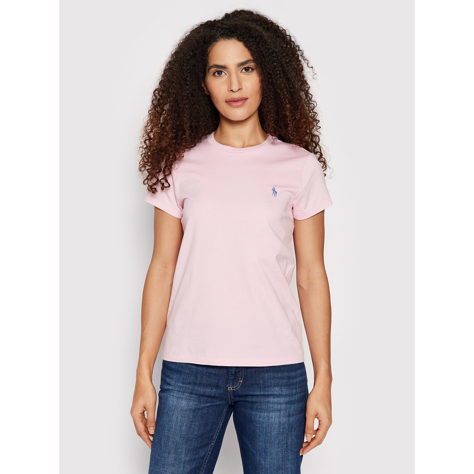 Polo Ralph Lauren Тишърт 211847073015 Розов Regular Fit - Pepit.bg