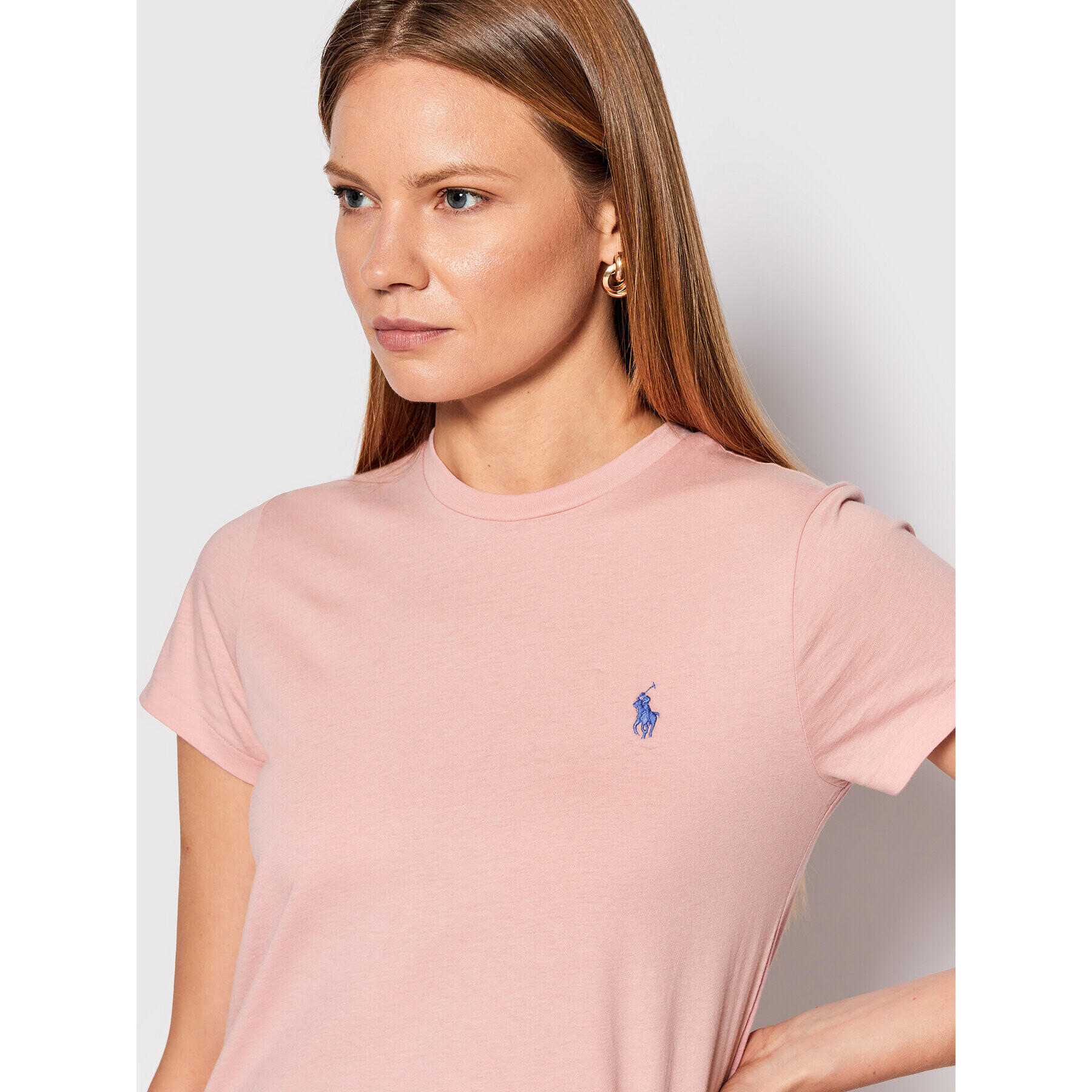 Polo Ralph Lauren Тишърт 211847073024 Розов Regular Fit - Pepit.bg