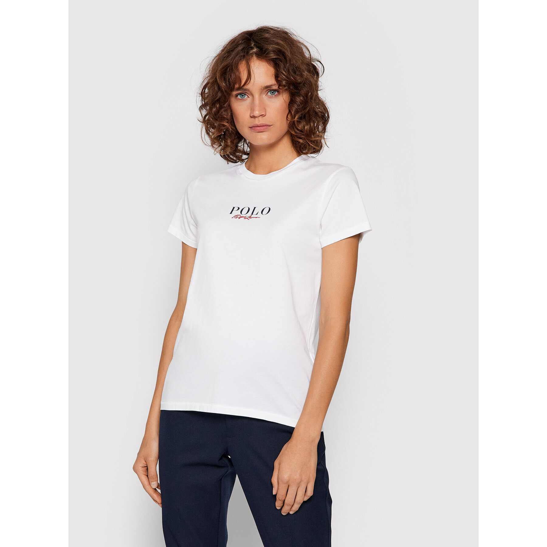 Polo Ralph Lauren Тишърт 211847078001 Бял Regular Fit - Pepit.bg