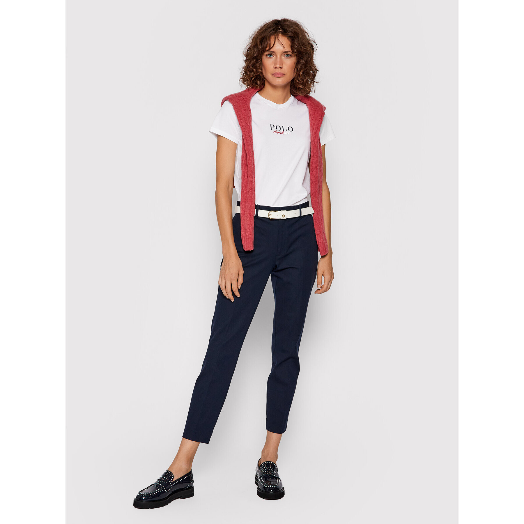 Polo Ralph Lauren Тишърт 211847078001 Бял Regular Fit - Pepit.bg