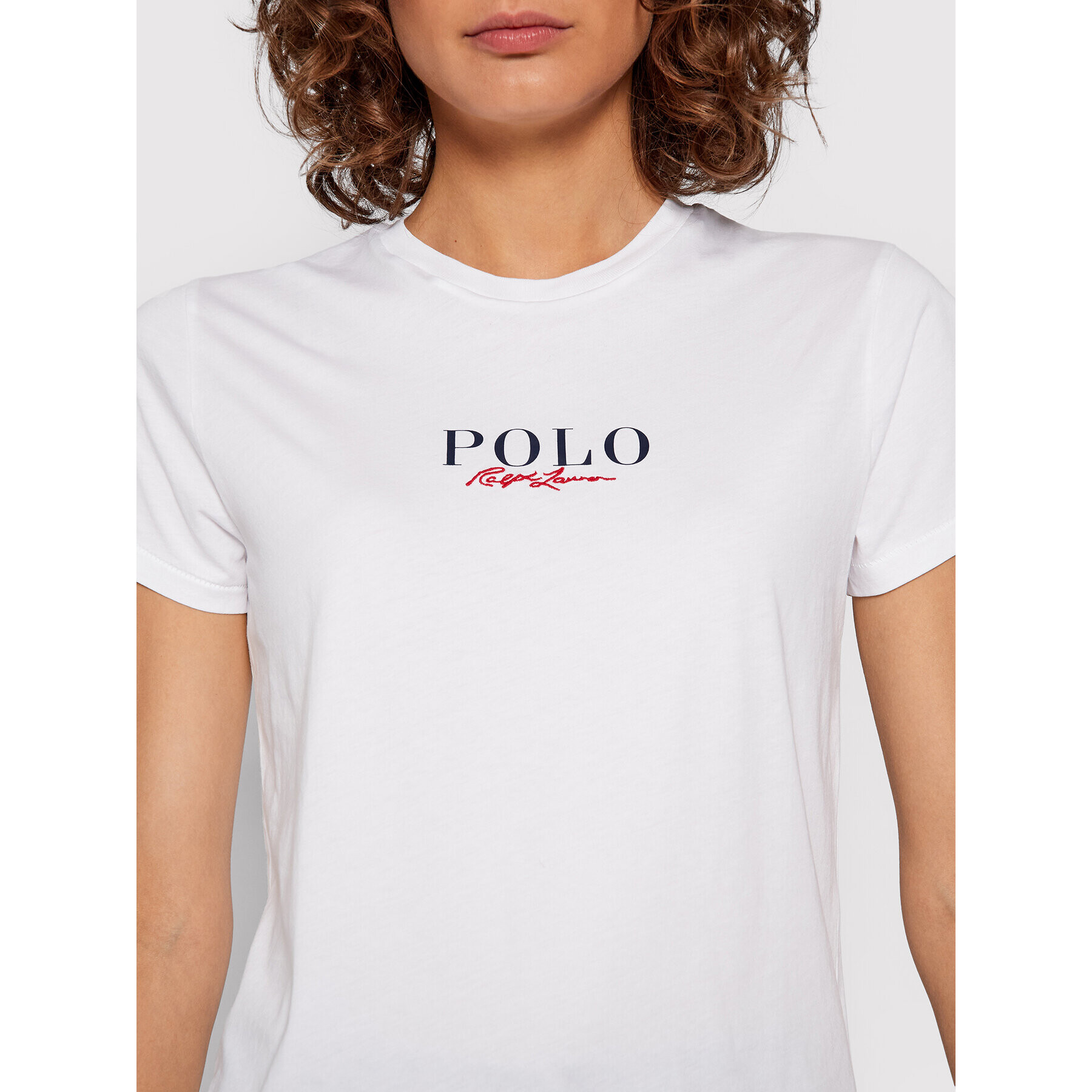 Polo Ralph Lauren Тишърт 211847078001 Бял Regular Fit - Pepit.bg
