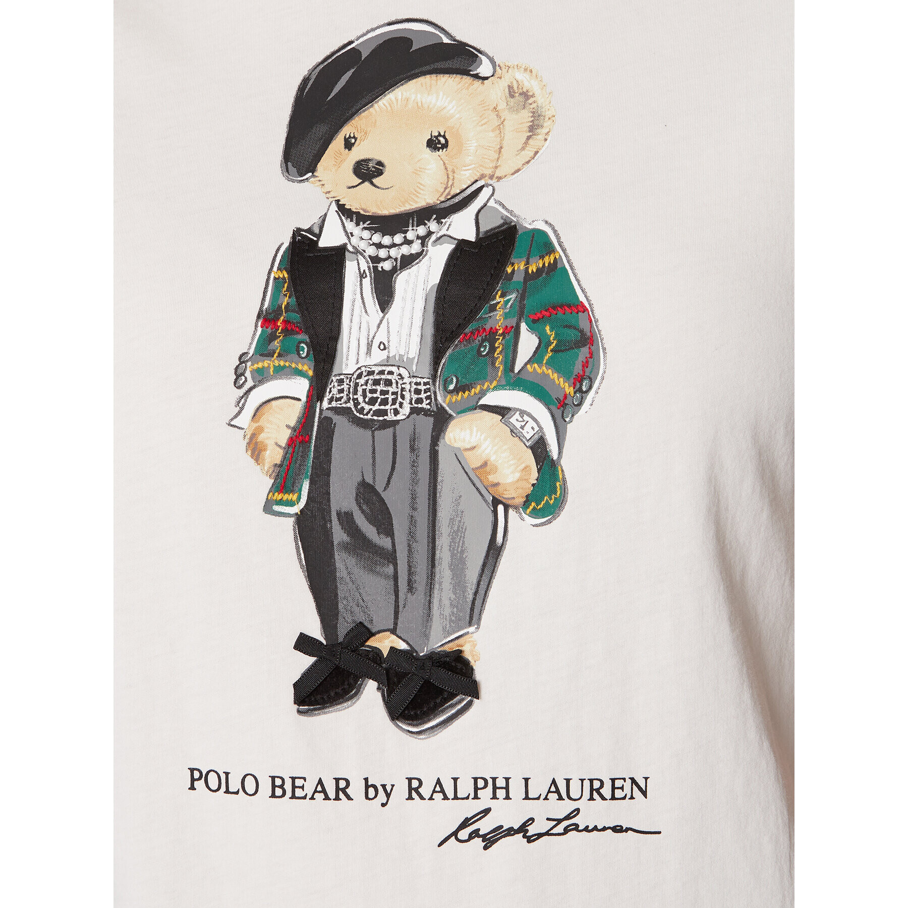 Polo Ralph Lauren Тишърт 211882288001 Бял Regular Fit - Pepit.bg