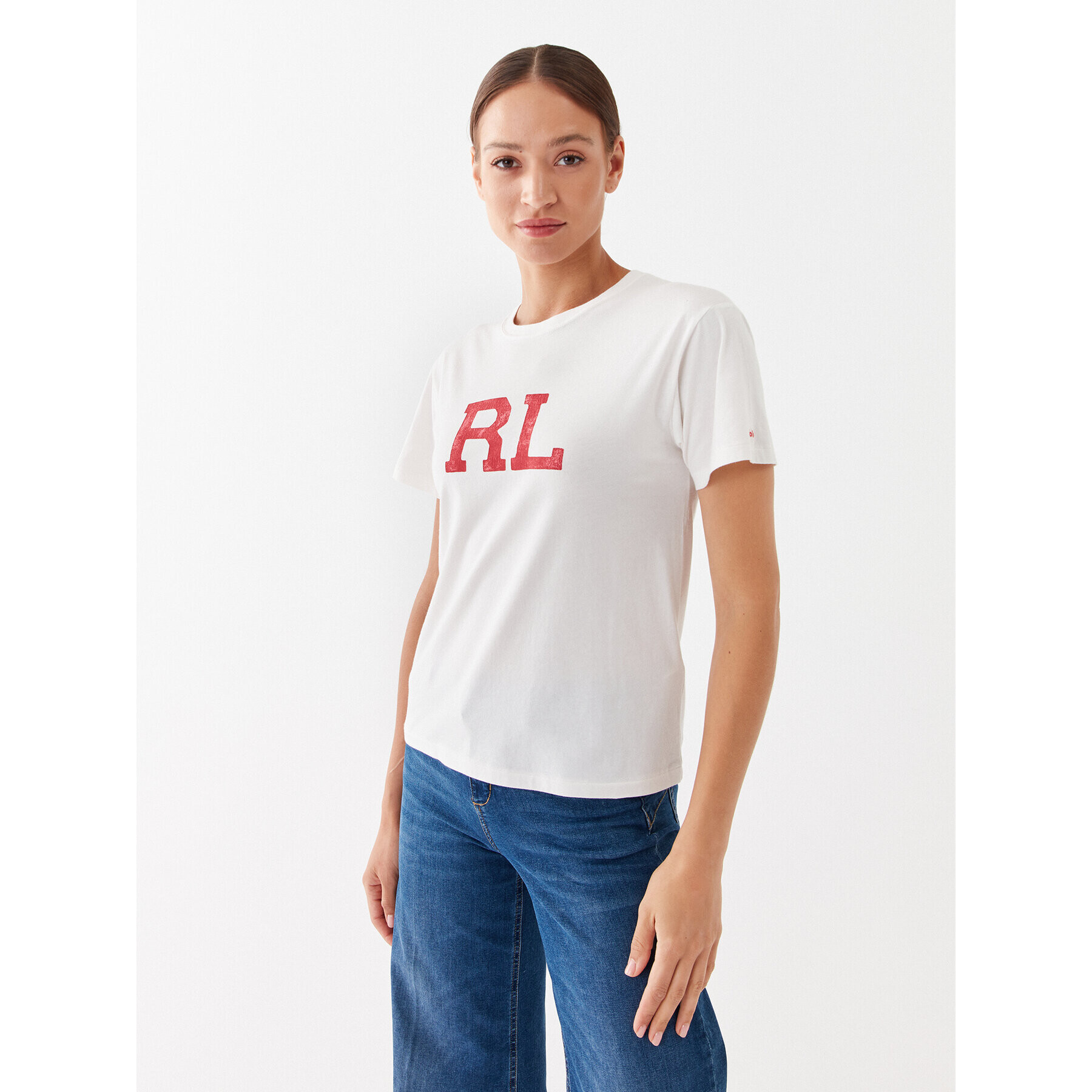 Polo Ralph Lauren Тишърт 211892611007 Бял Regular Fit - Pepit.bg