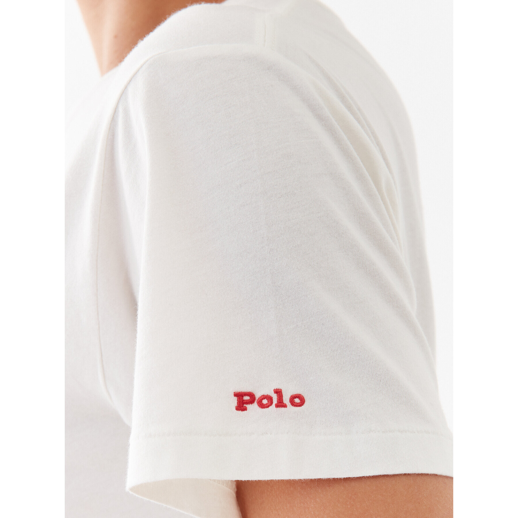 Polo Ralph Lauren Тишърт 211892611007 Бял Regular Fit - Pepit.bg