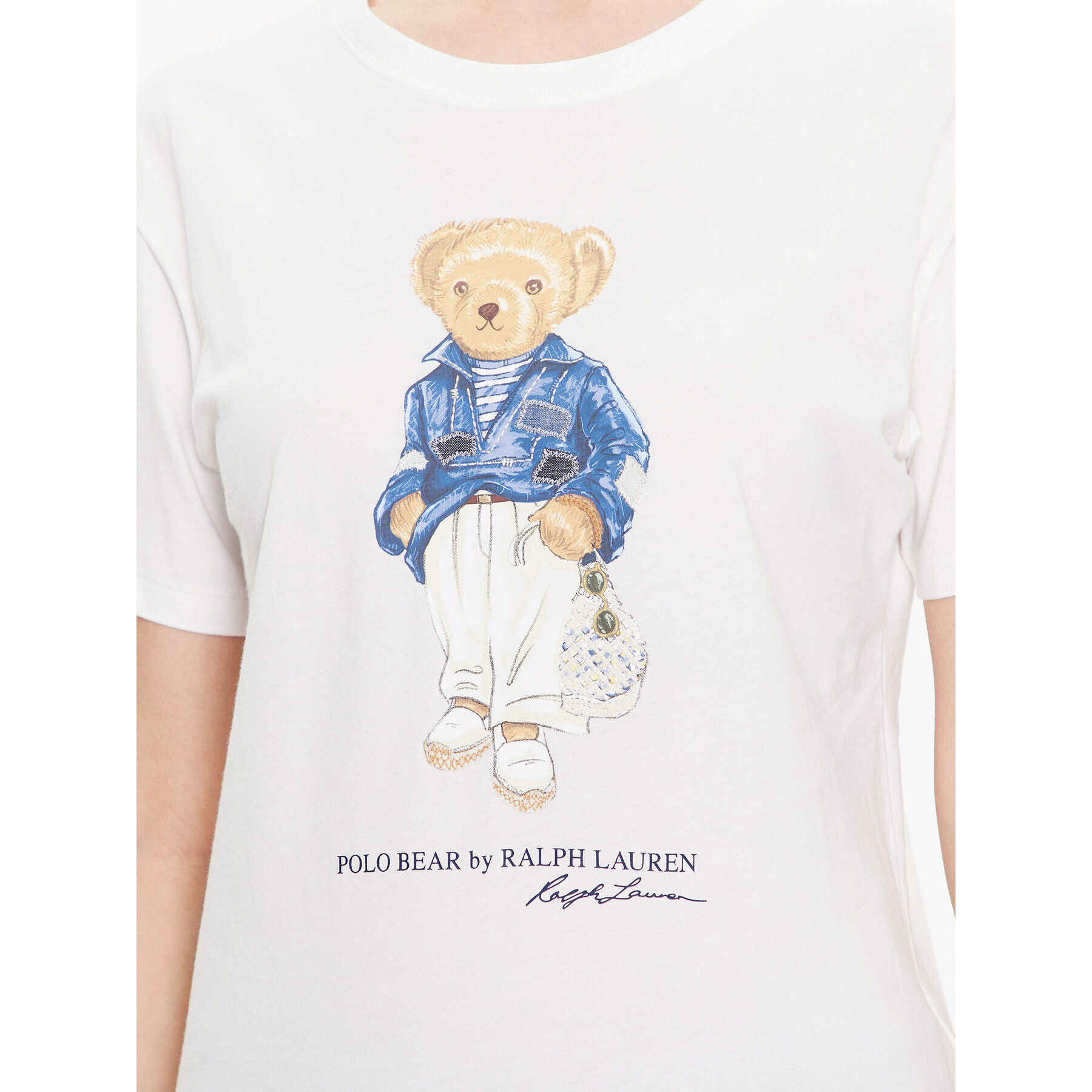 Polo Ralph Lauren Тишърт 211892645001 Бял Regular Fit - Pepit.bg