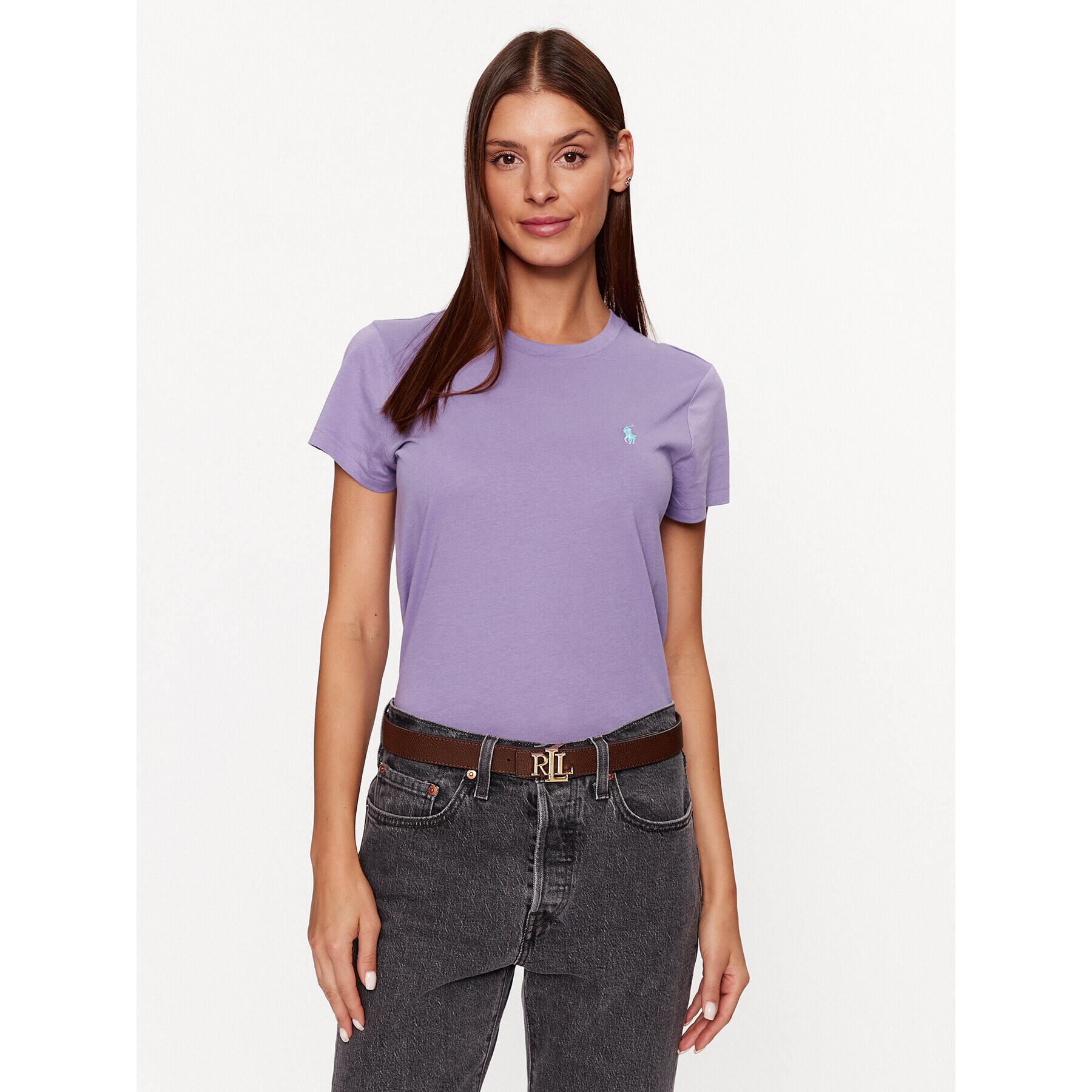Polo Ralph Lauren Тишърт 211898698015 Виолетов Regular Fit - Pepit.bg