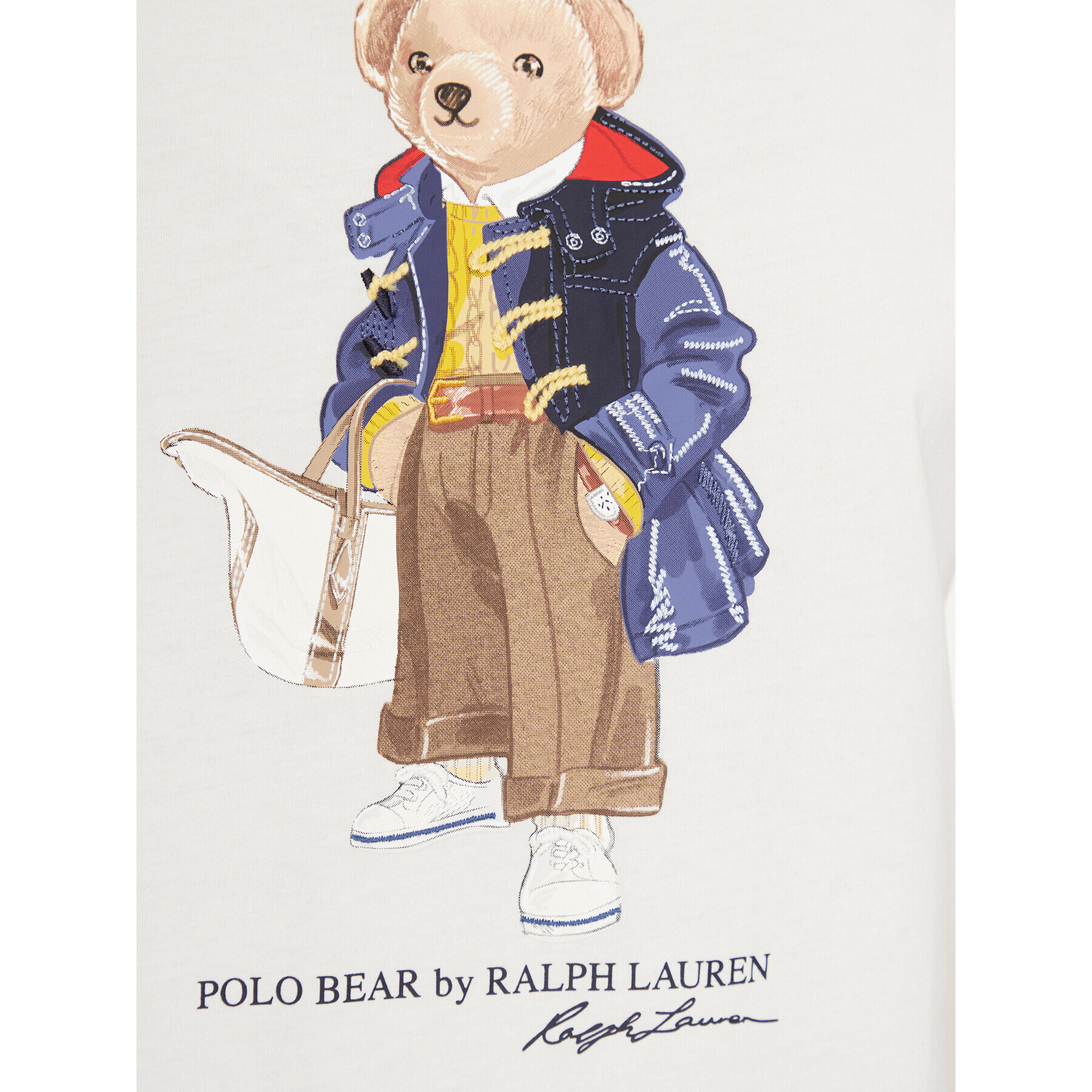 Polo Ralph Lauren Тишърт 211910129001 Бял Regular Fit - Pepit.bg