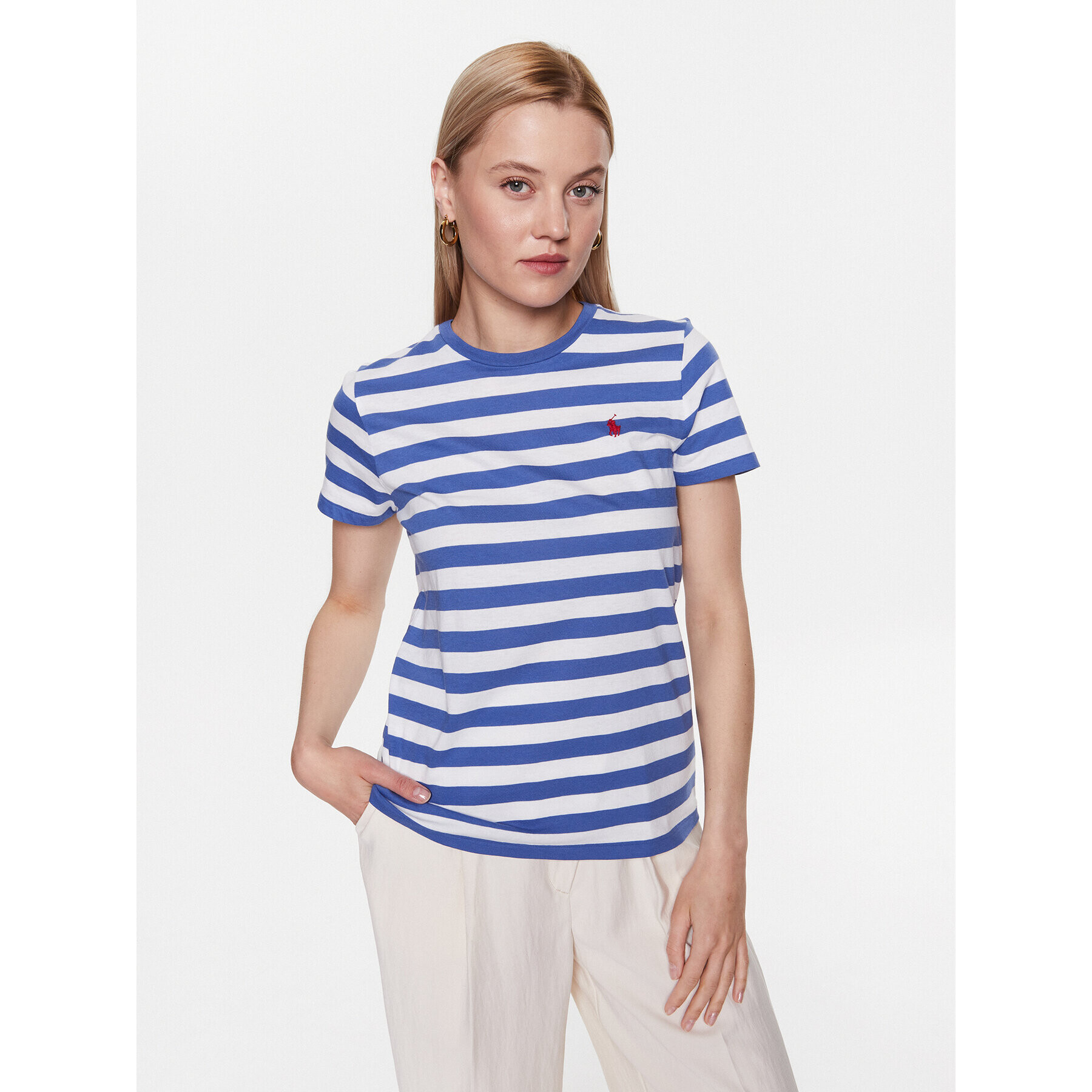 Polo Ralph Lauren Тишърт 211915779001 Бял Regular Fit - Pepit.bg