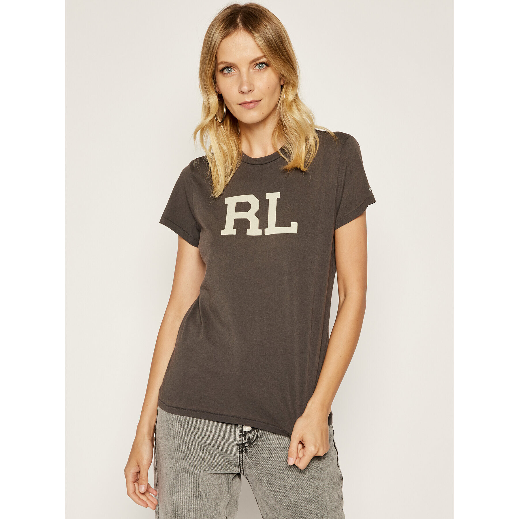 Polo Ralph Lauren Тишърт 212E+11 Кафяв Regular Fit - Pepit.bg