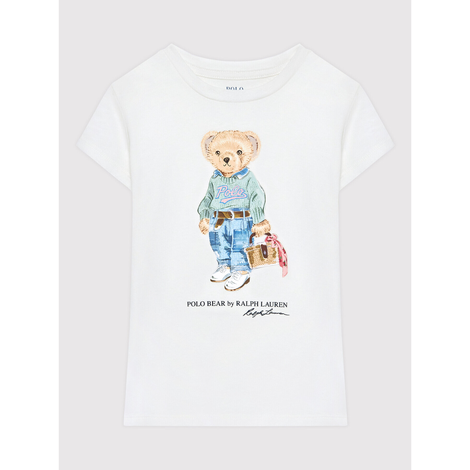 Polo Ralph Lauren Тишърт 311875408001 Бял Regular Fit - Pepit.bg