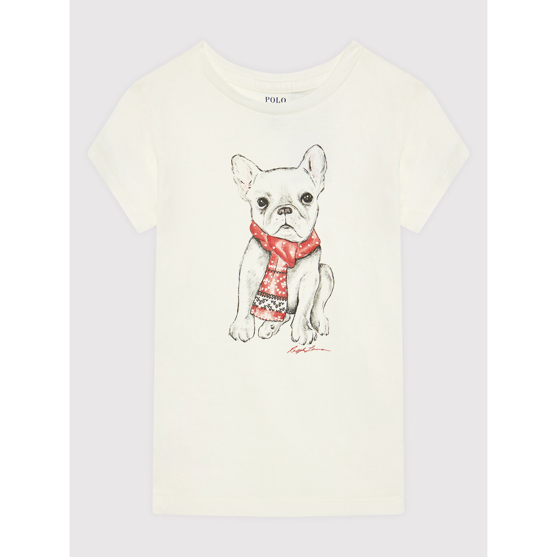 Polo Ralph Lauren Тишърт 312853363001 Бял Regular Fit - Pepit.bg