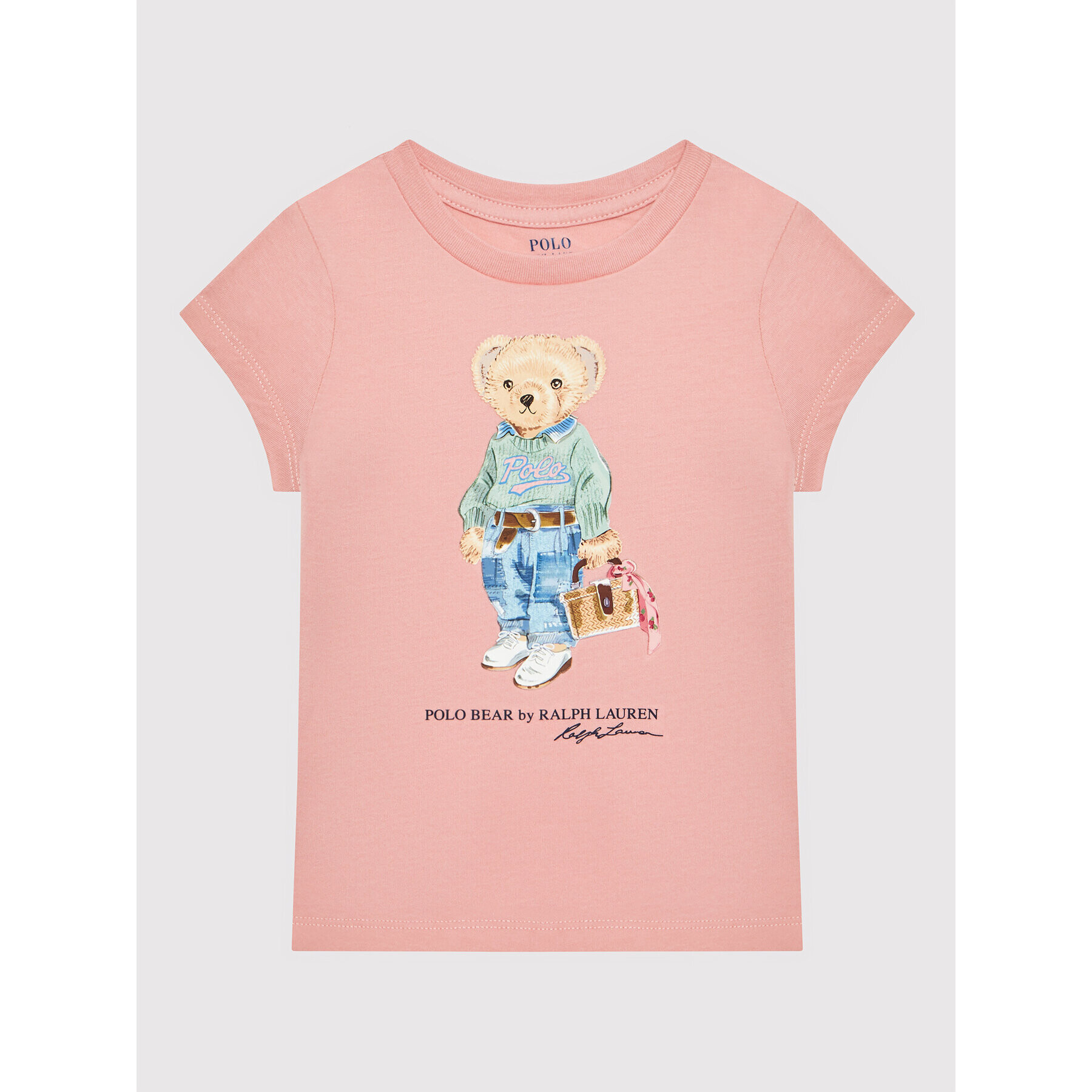 Polo Ralph Lauren Тишърт 312875408002 Розов Regular Fit - Pepit.bg
