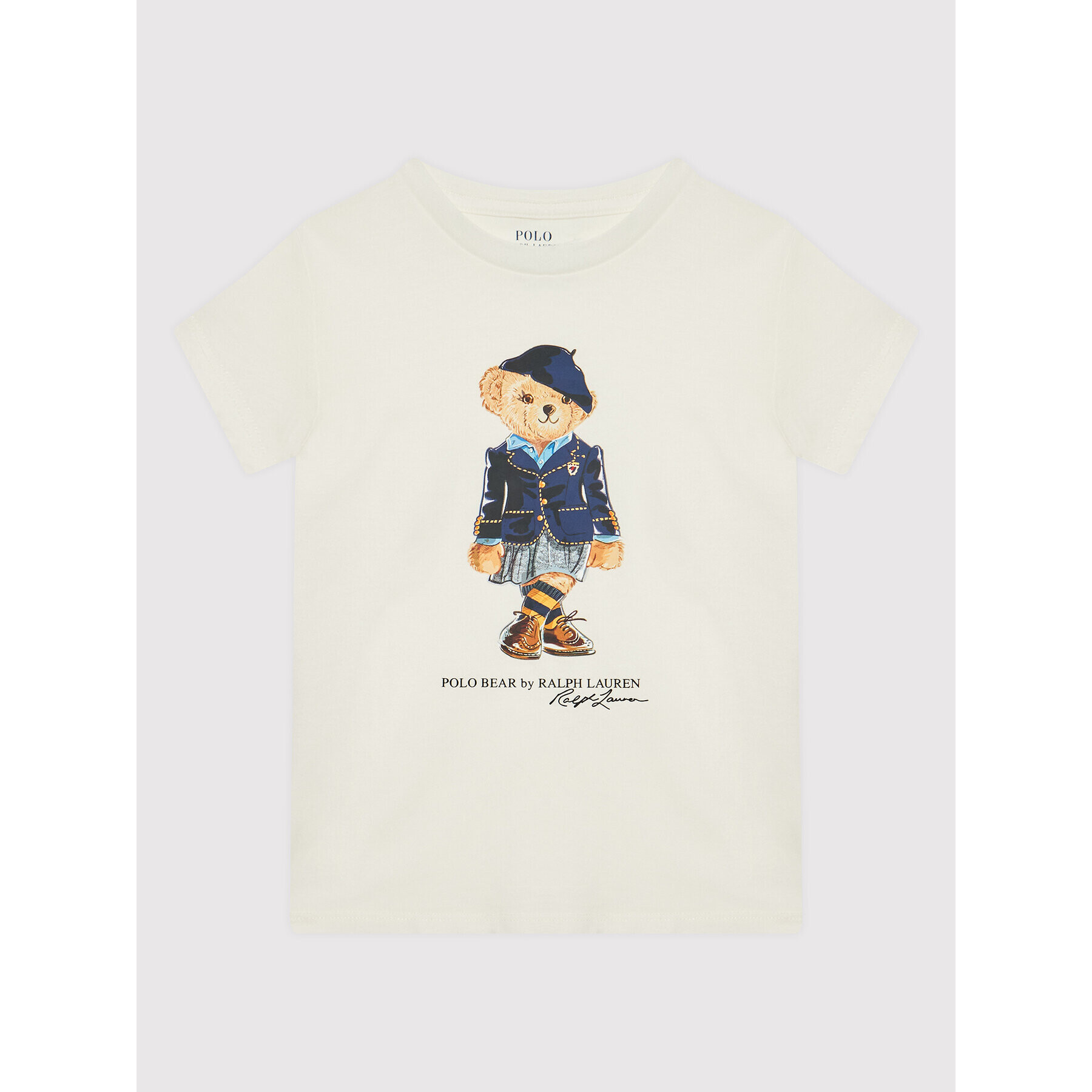 Polo Ralph Lauren Тишърт 312877857002 Бял Regular Fit - Pepit.bg