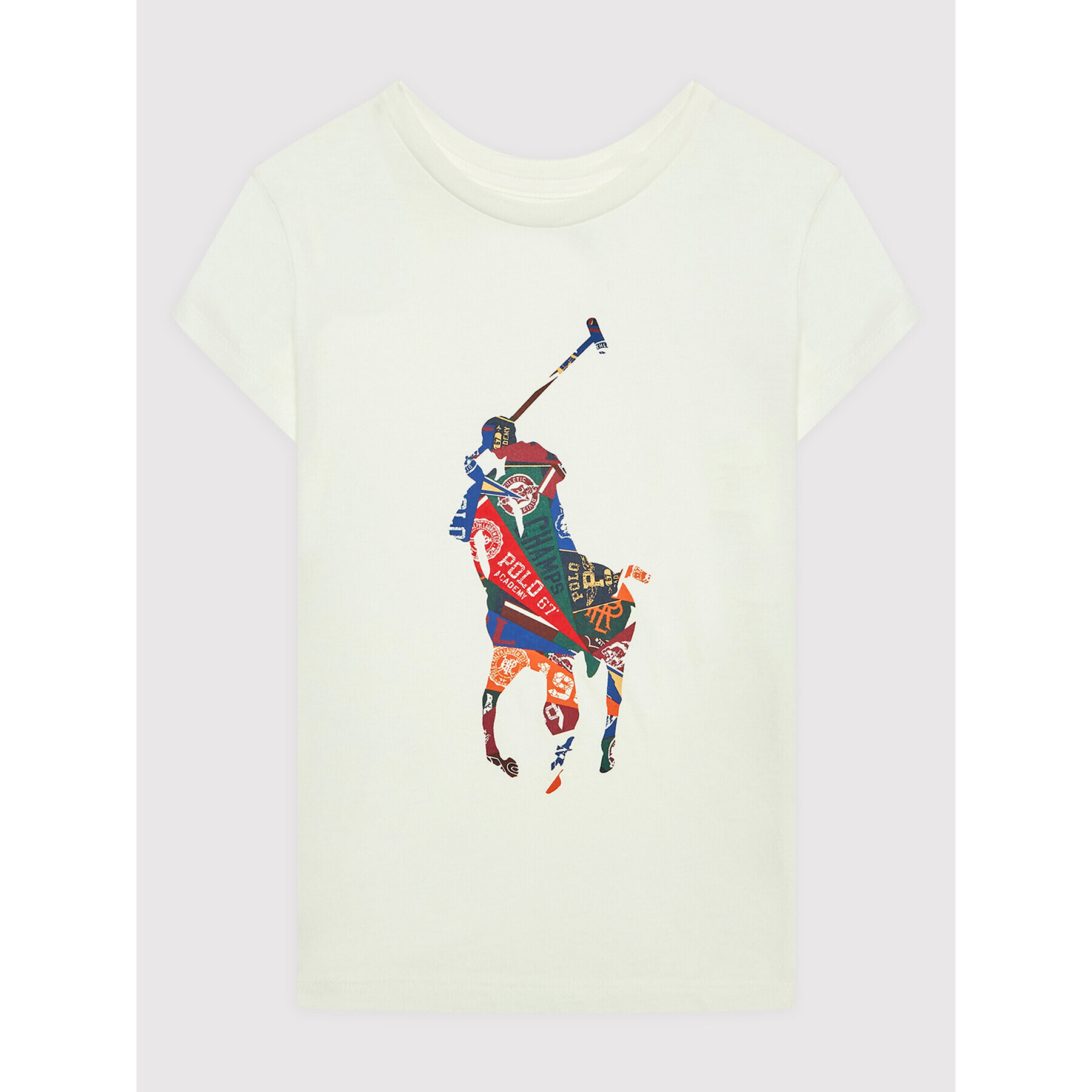 Polo Ralph Lauren Тишърт 313869570002 Бял Regular Fit - Pepit.bg