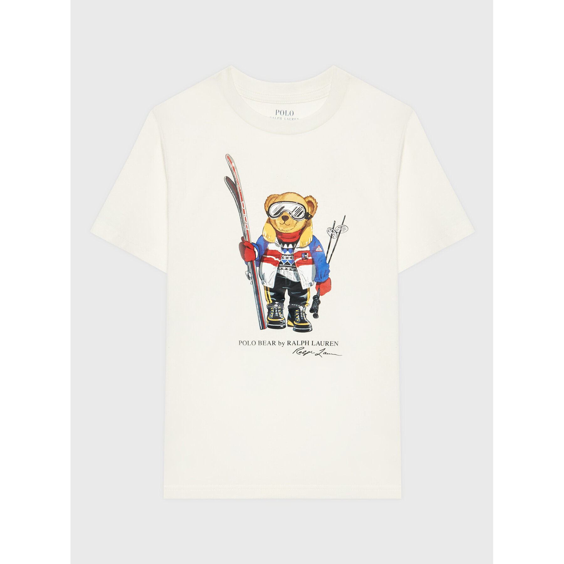 Polo Ralph Lauren Тишърт 323853828011 Бял Regular Fit - Pepit.bg