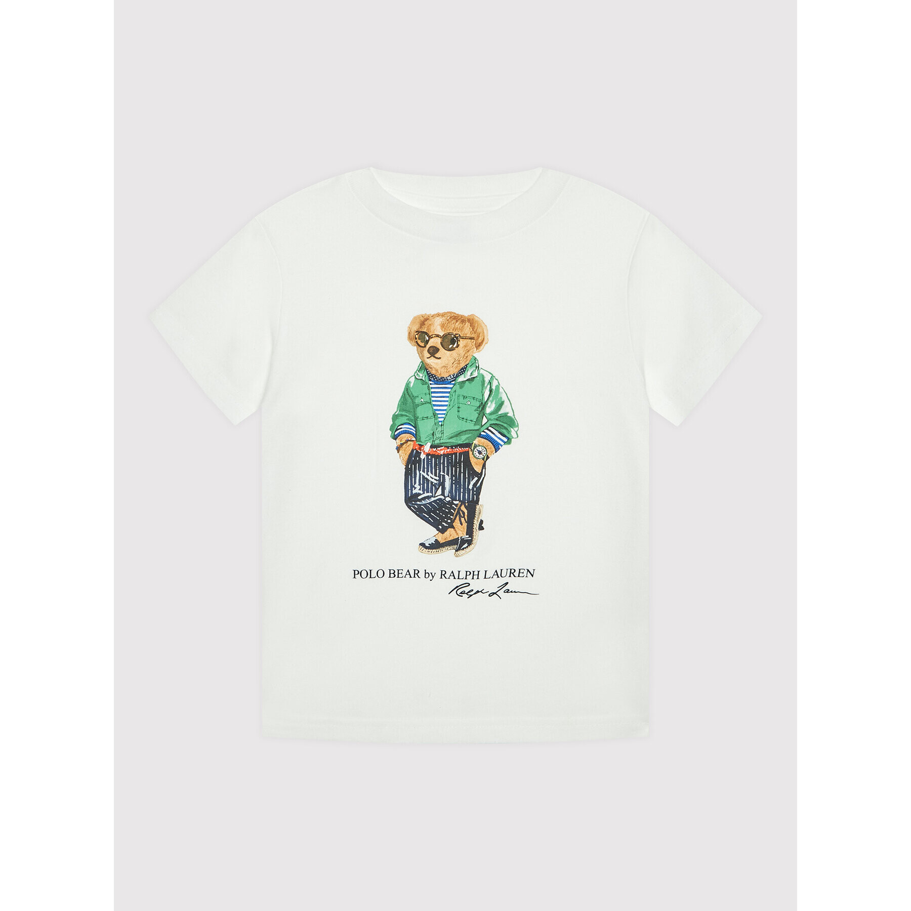Polo Ralph Lauren Тишърт 323865681001 Бял Regular Fit - Pepit.bg