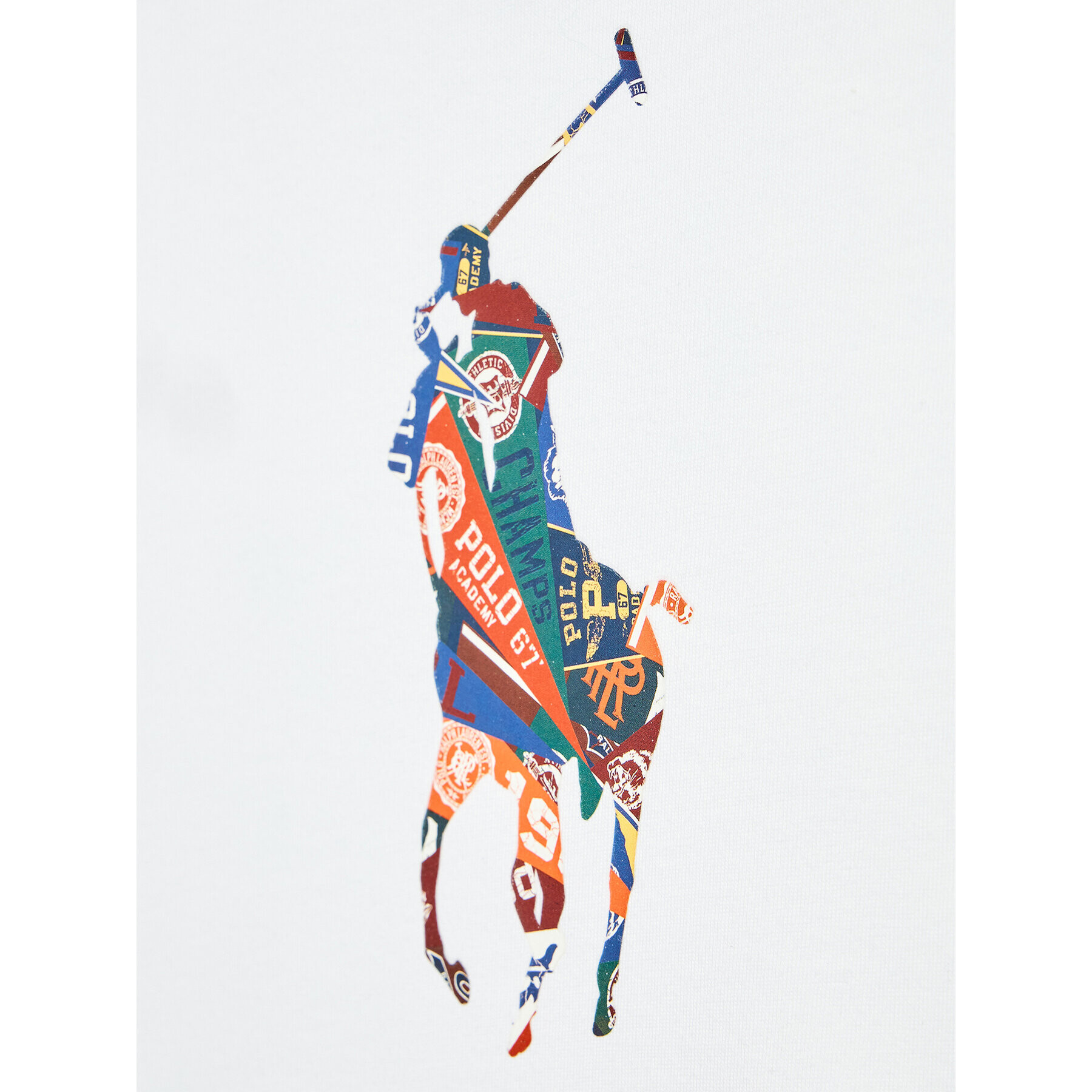 Polo Ralph Lauren Тишърт 323870959002 Бял Regular Fit - Pepit.bg
