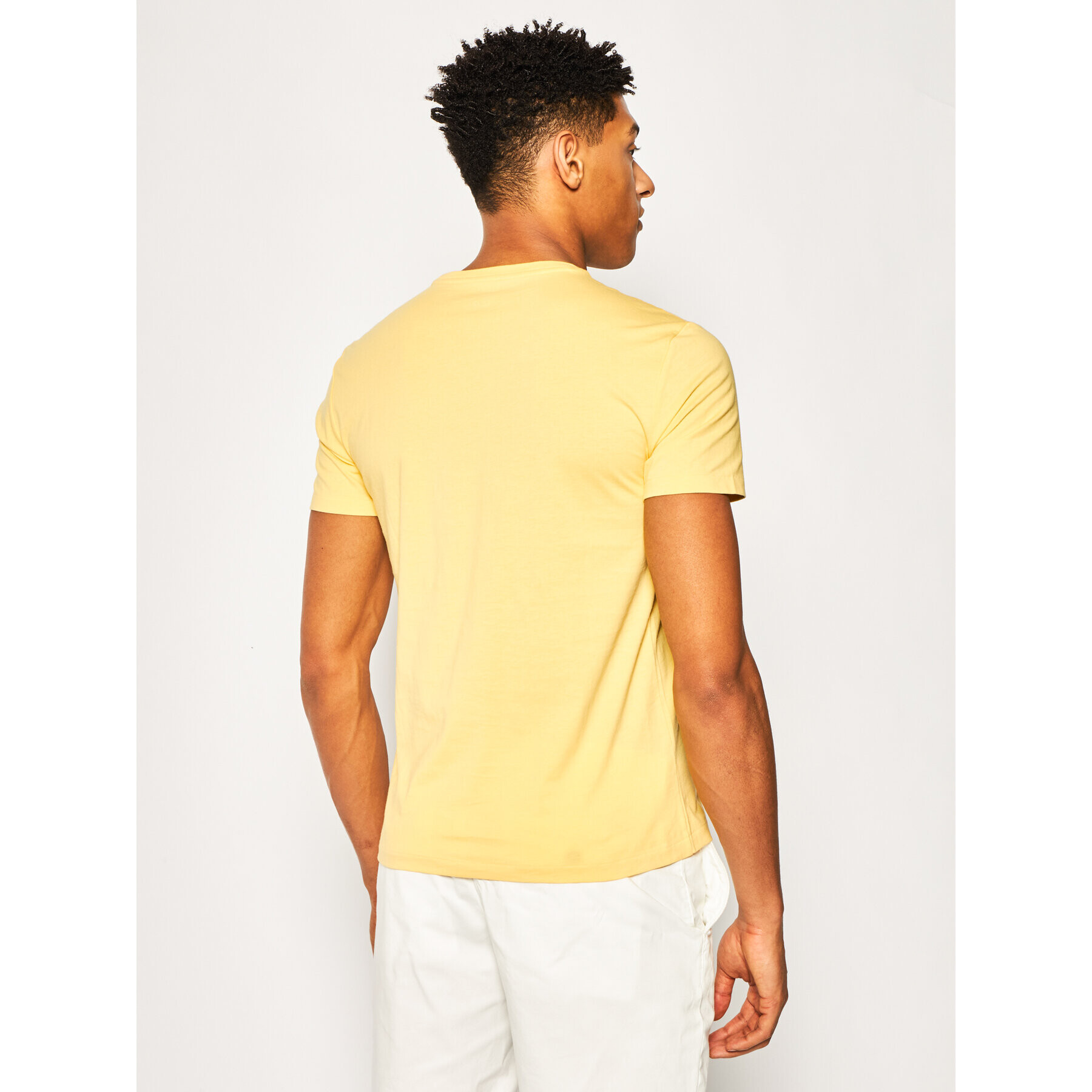 Polo Ralph Lauren Тишърт 710671438 Жълт Custom Slim Fit - Pepit.bg