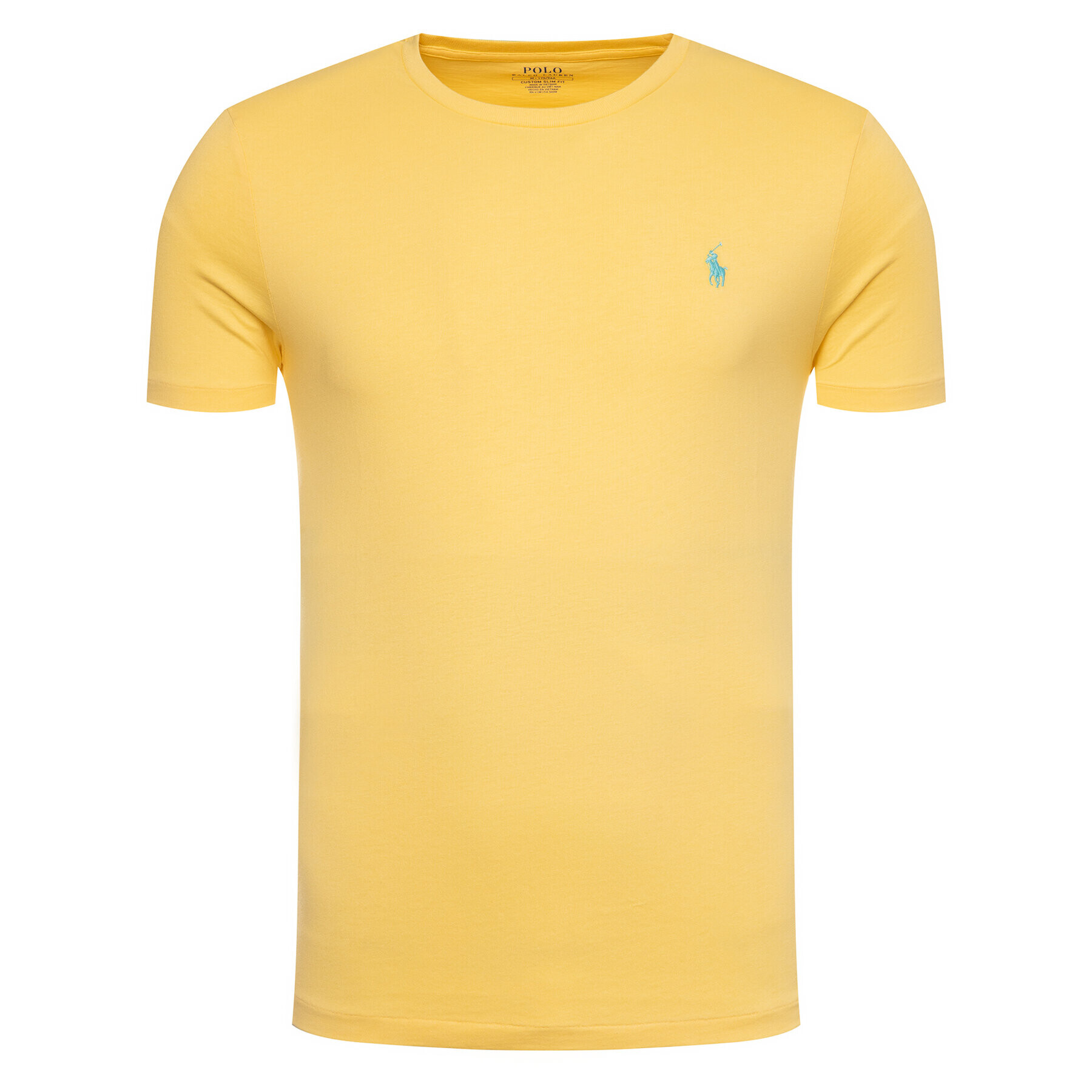 Polo Ralph Lauren Тишърт 710671438 Жълт Custom Slim Fit - Pepit.bg