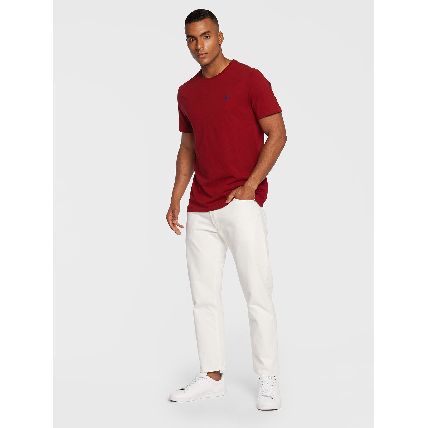Polo Ralph Lauren Тишърт 710671438280 Червен Slim Fit - Pepit.bg