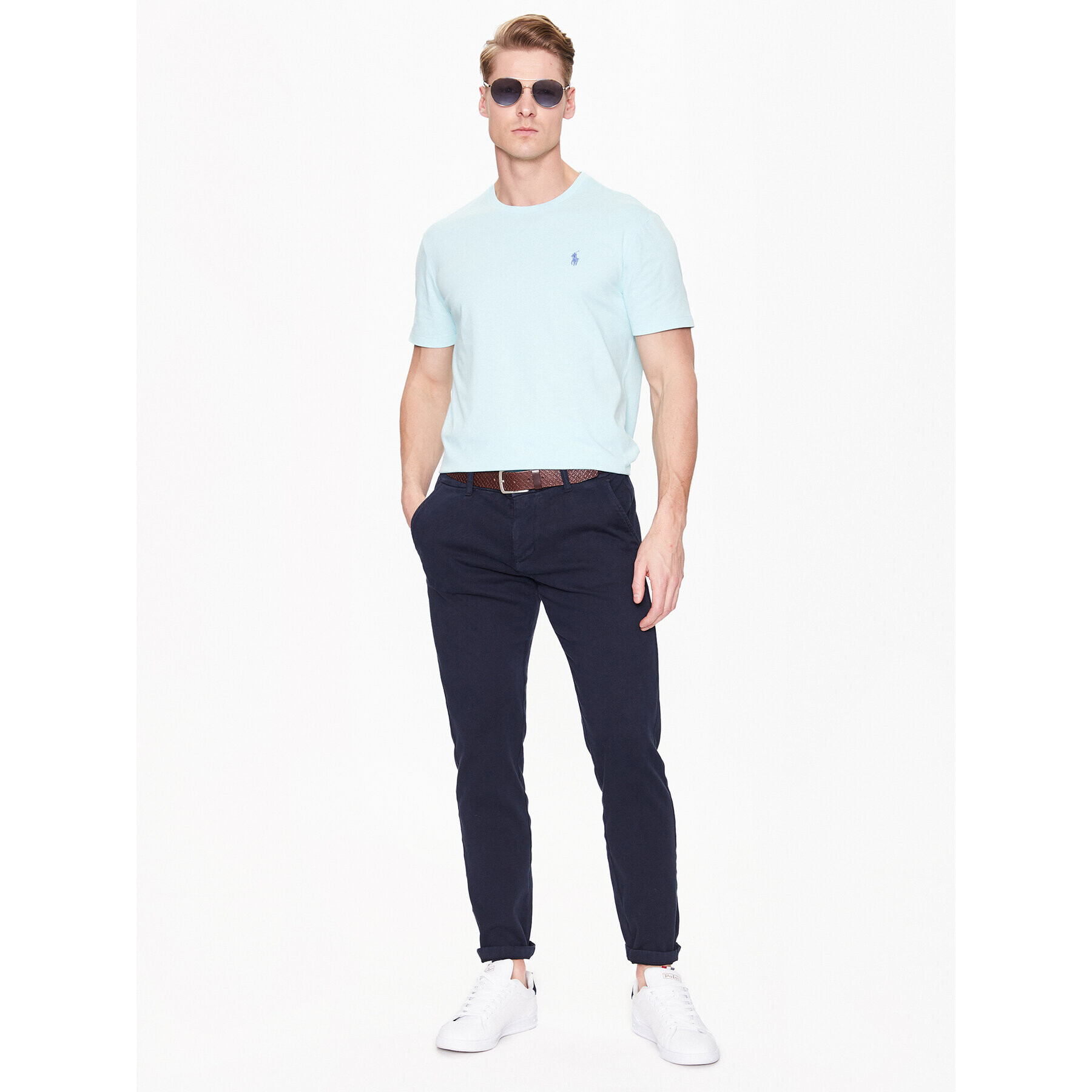 Polo Ralph Lauren Тишърт 710671438289 Син Slim Fit - Pepit.bg