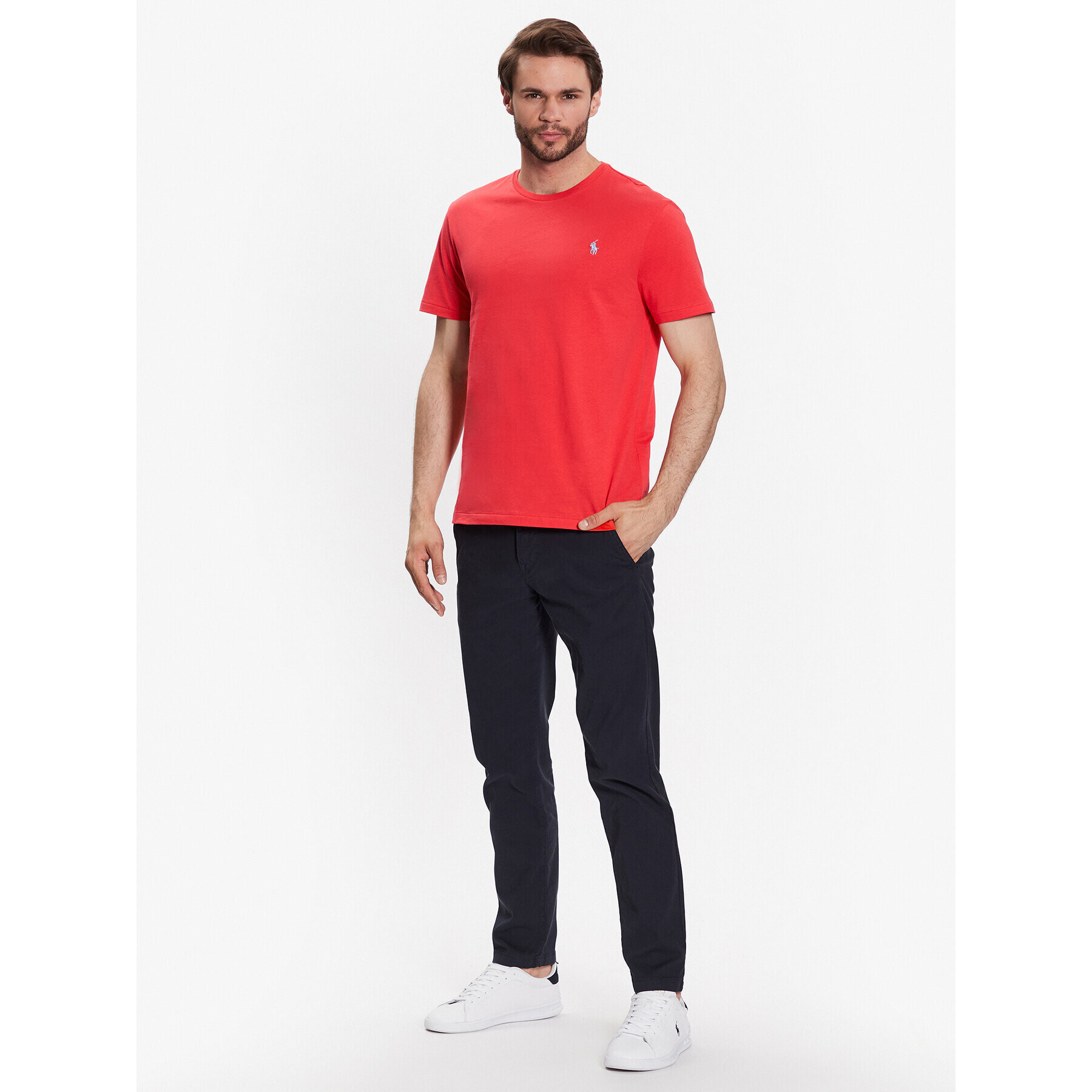 Polo Ralph Lauren Тишърт 710671438302 Червен Slim Fit - Pepit.bg